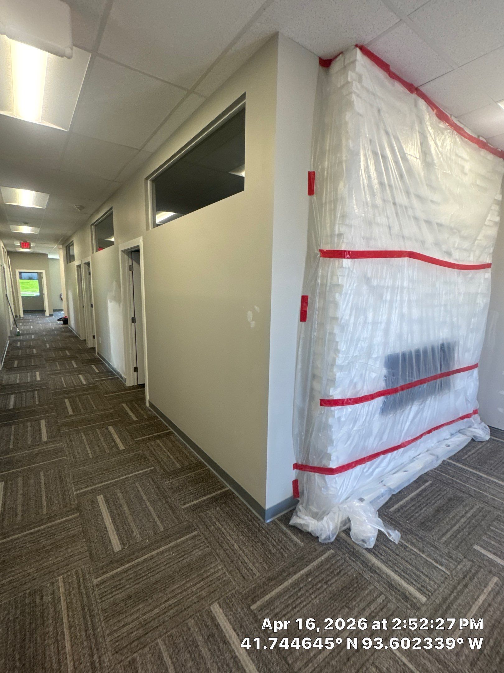 Commercial Interior Touchup after drywall work completed by Midwest Paint LLC