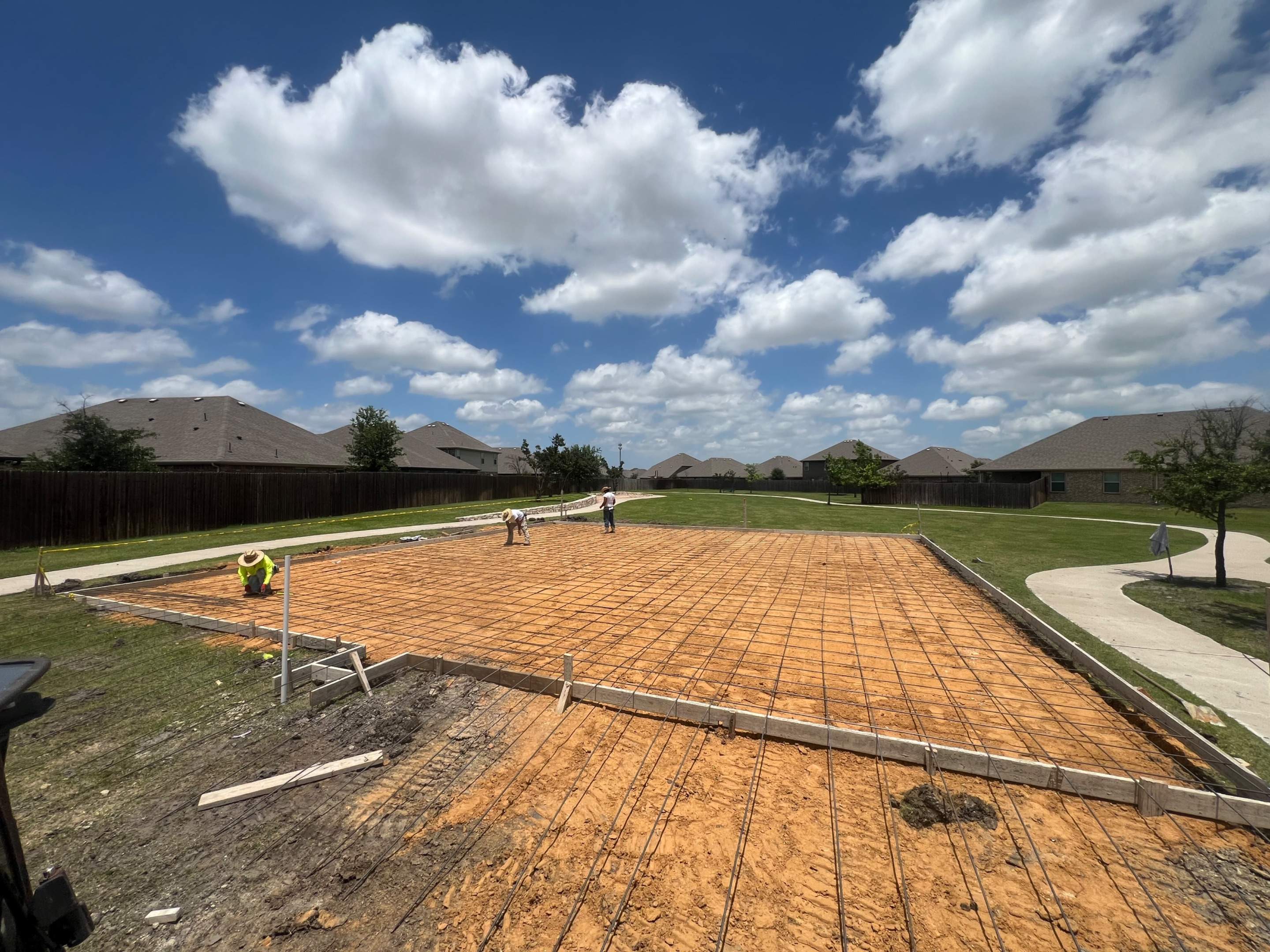 Vintage Meadows Basketball Court in Forney by Rodriguez Concrete Construction
