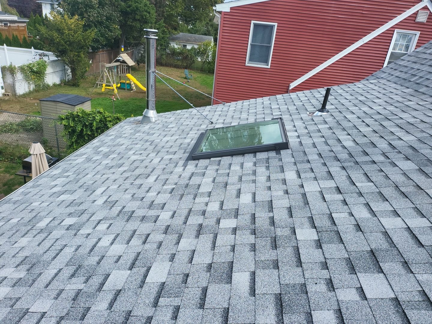 Residential Roofing Installation using Owens Corning TruDefinition Sierra Gray by A Plus Exterior