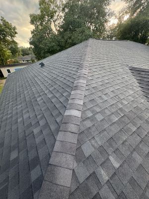 Ocala Roof Replacement Featuring Tamko Titan Rustic Black Shingles by Pinnacle Roofing Group