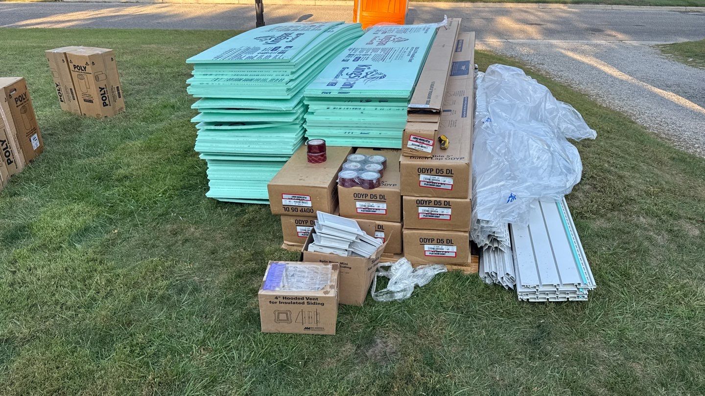 Siding Replacement using Alside D5" Platinum Grey by 180 Contractors