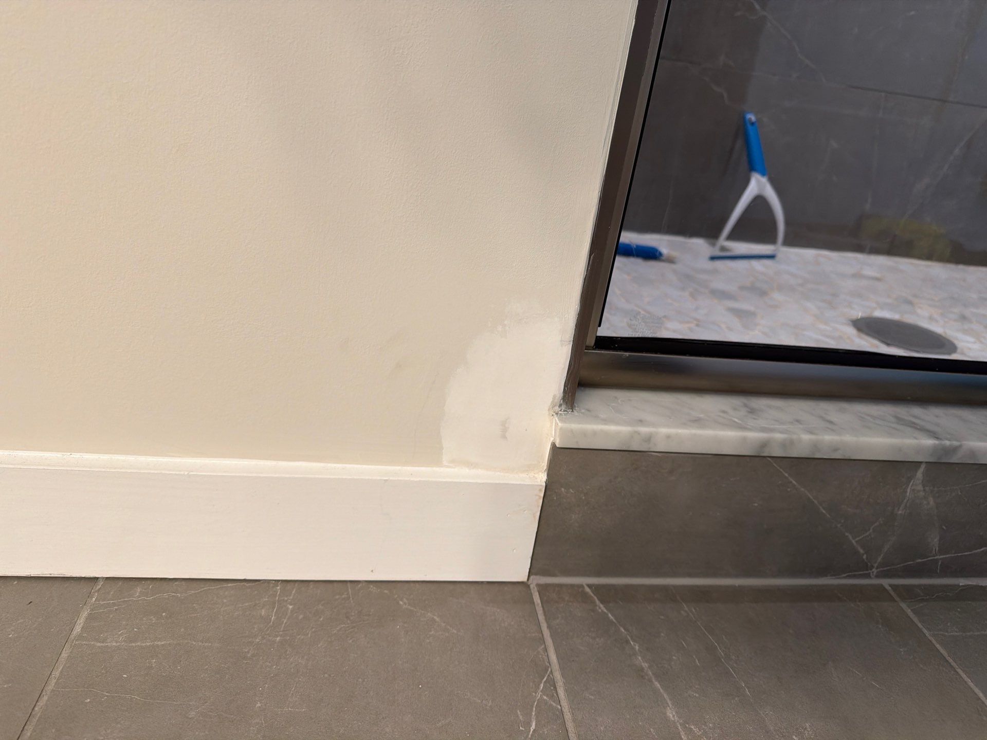 Bathroom Drywall Repair After Shower Water Damage by Laser Focused Solutions LLC