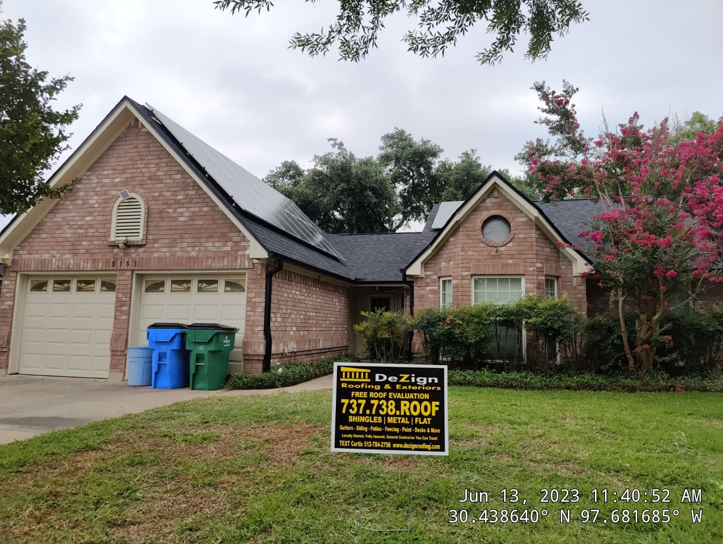 Residential Roofing Installation using IKO Dynasty Class 3 IR Granite Black by DeZign Roofing & Exteriors