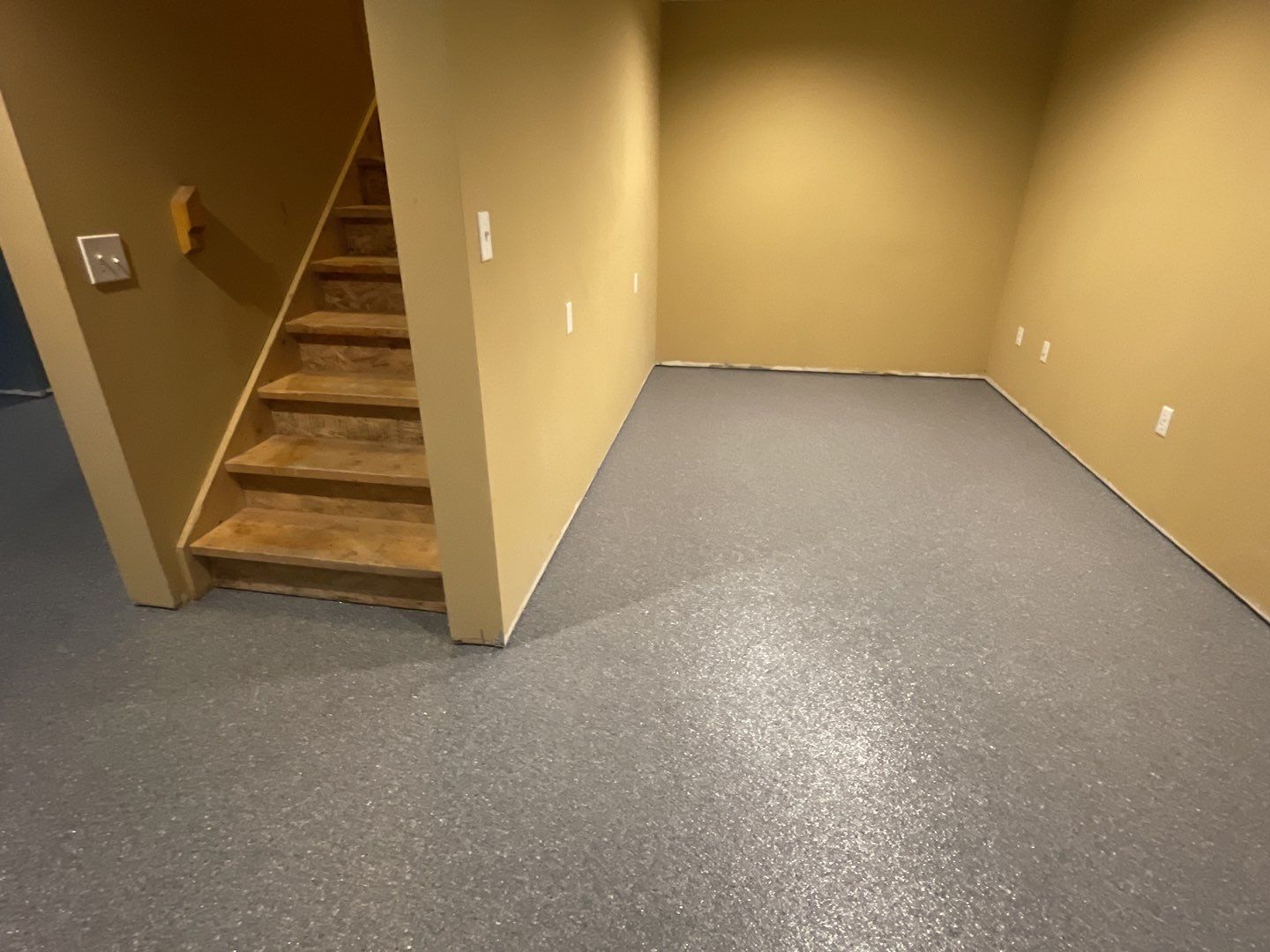 Basement Floor using Granite by Your1DayFloor.com