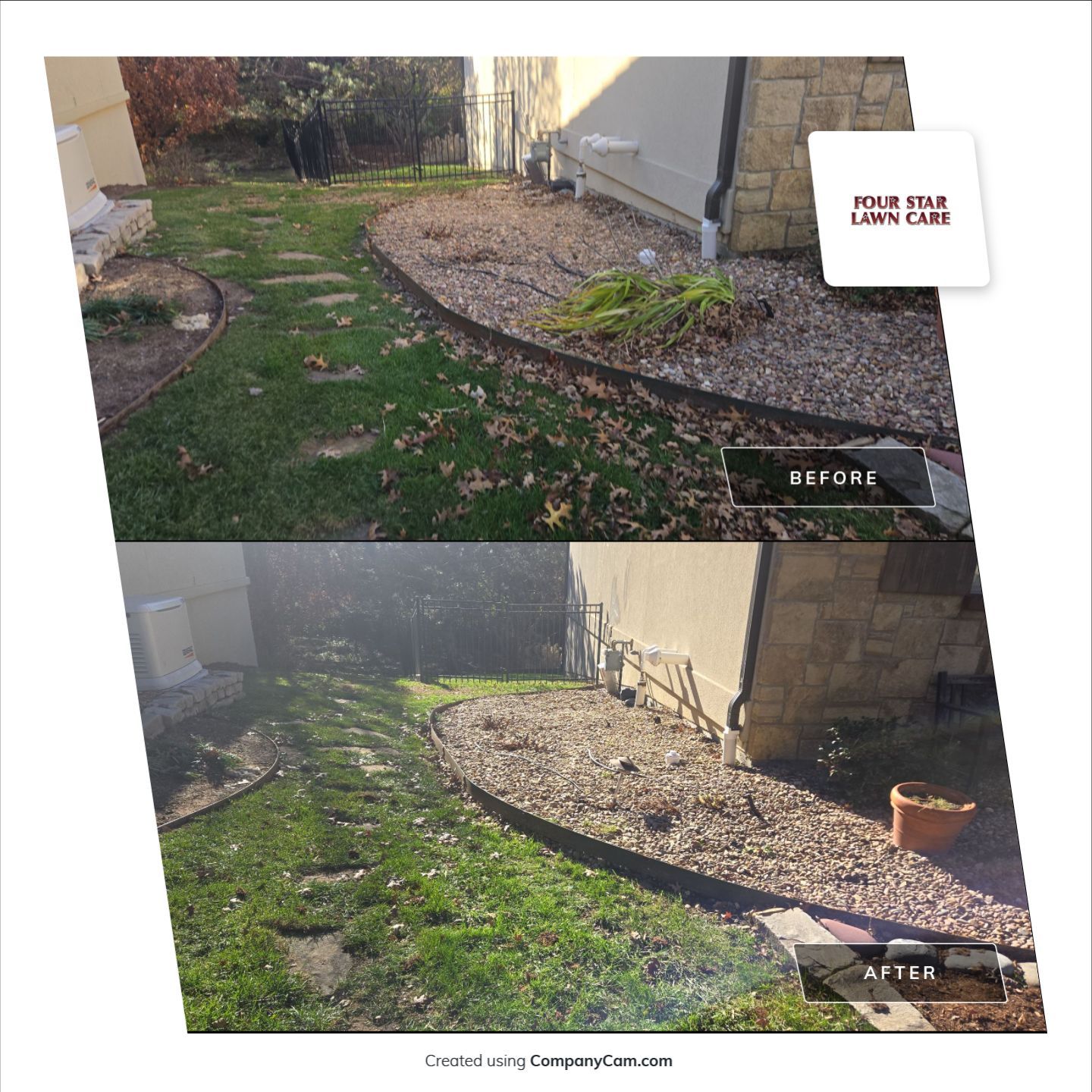 Project in Andover by Four Star Lawn Care