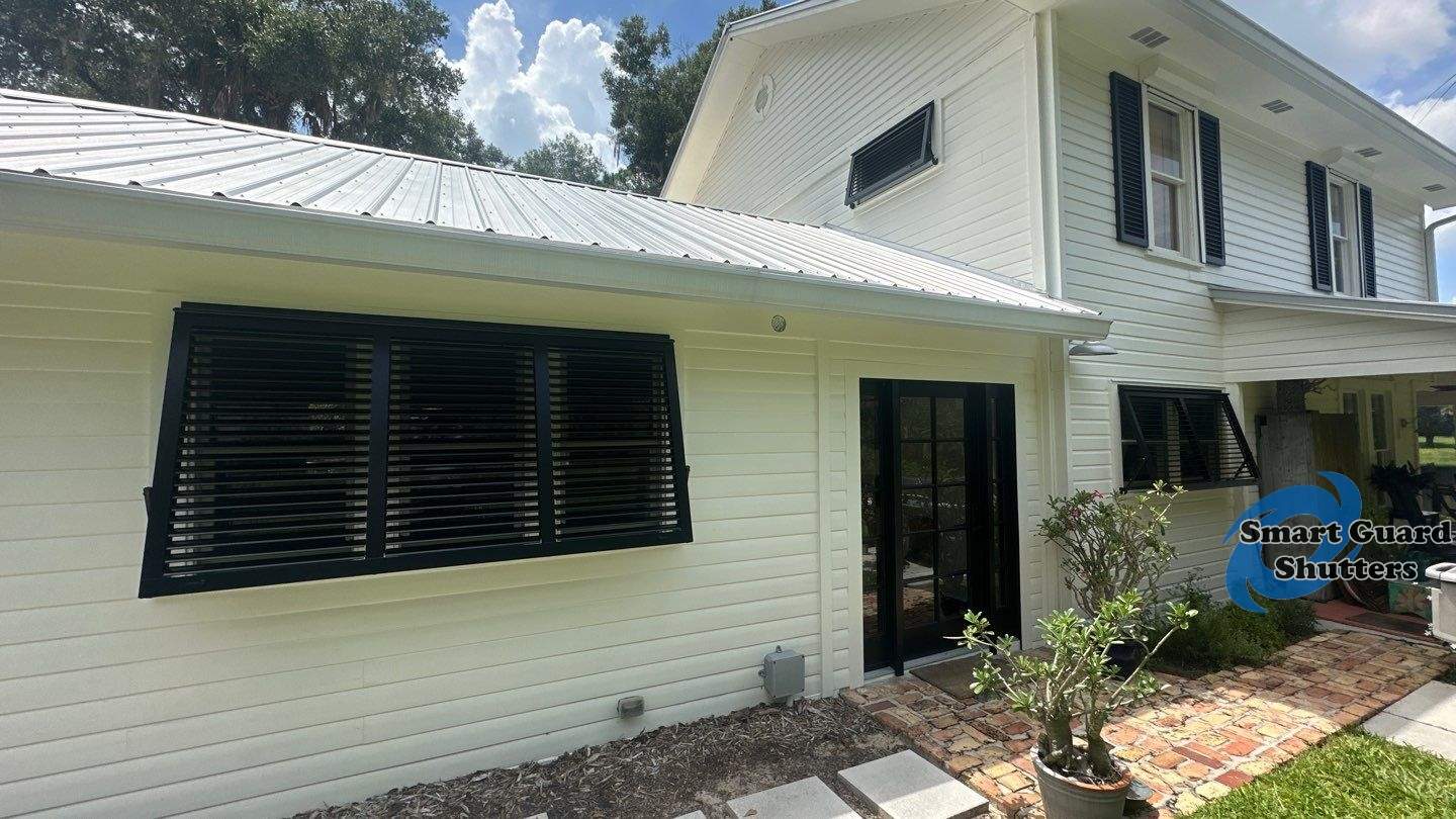 Hurricane Protection In Jet Black MATTE by Smart Guard Shutters