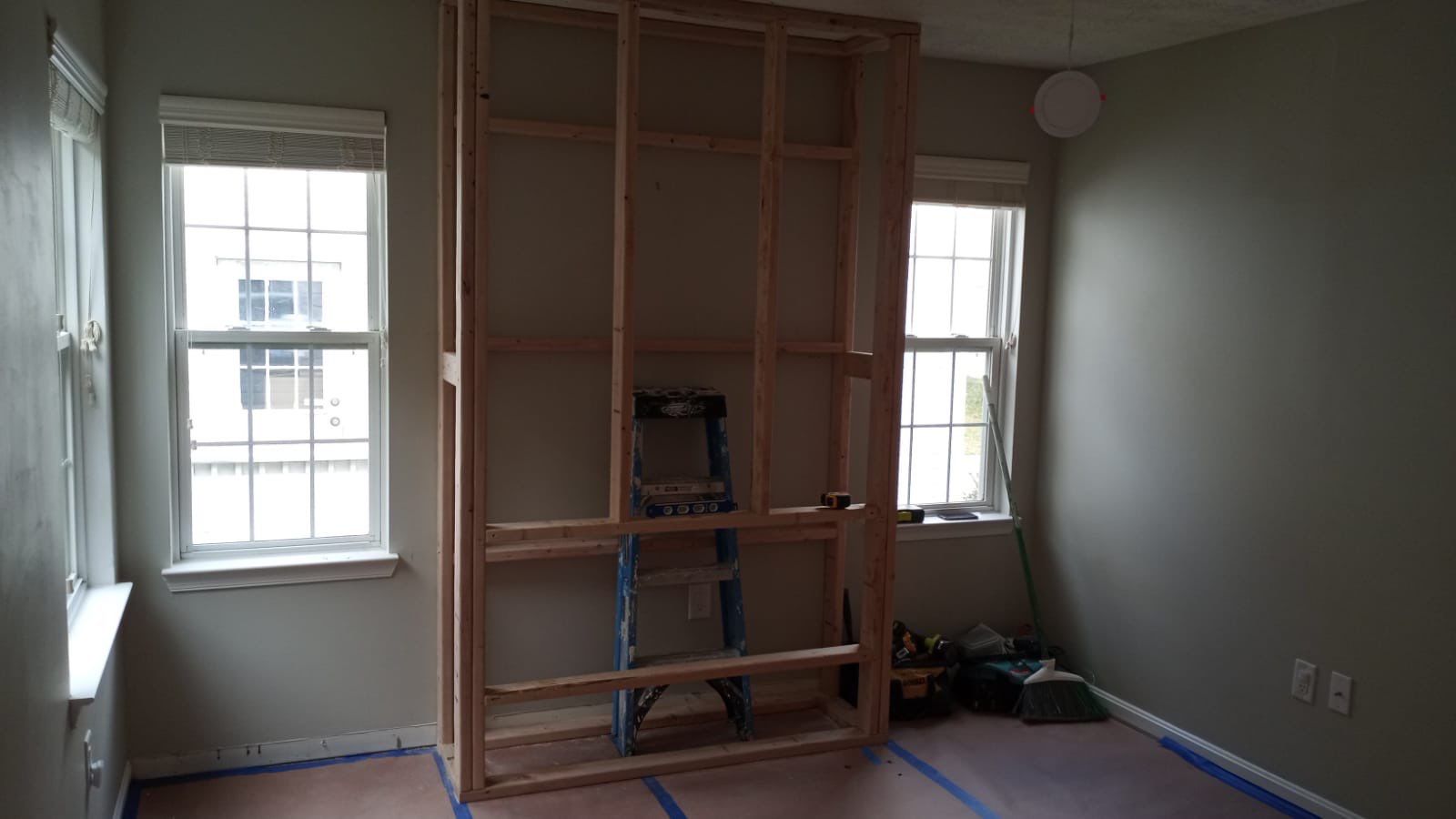 Fireplace Build by Greenspring Construction Services