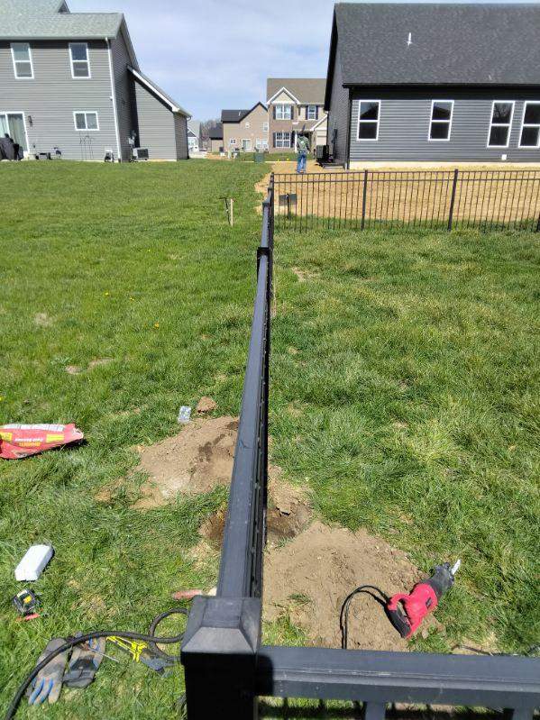 Ornamental Fence Post Connection Repair - Belleville, IL