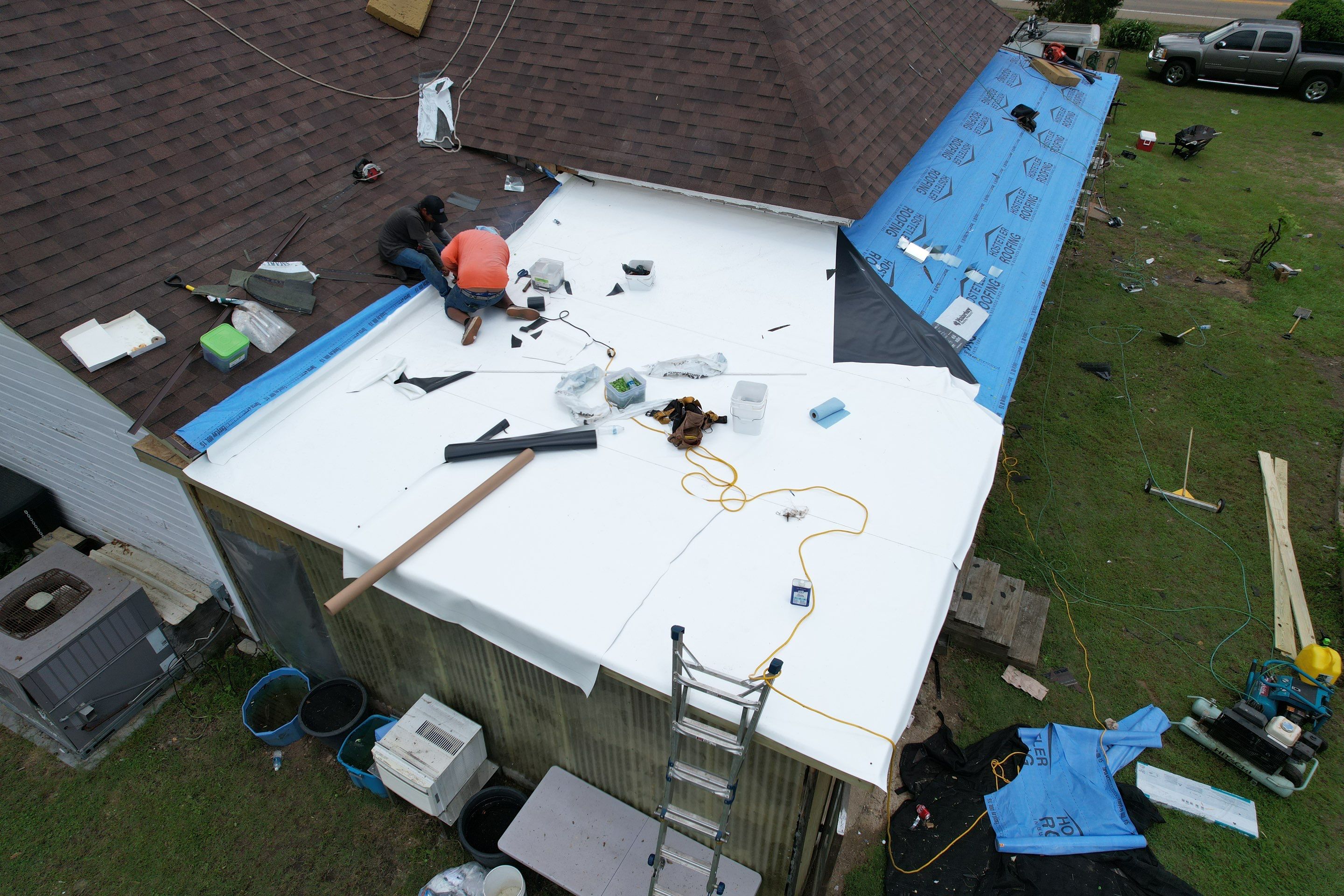 Residential Shingle Reroof using Malarkey Highlander NEX by Hostetler Roofing