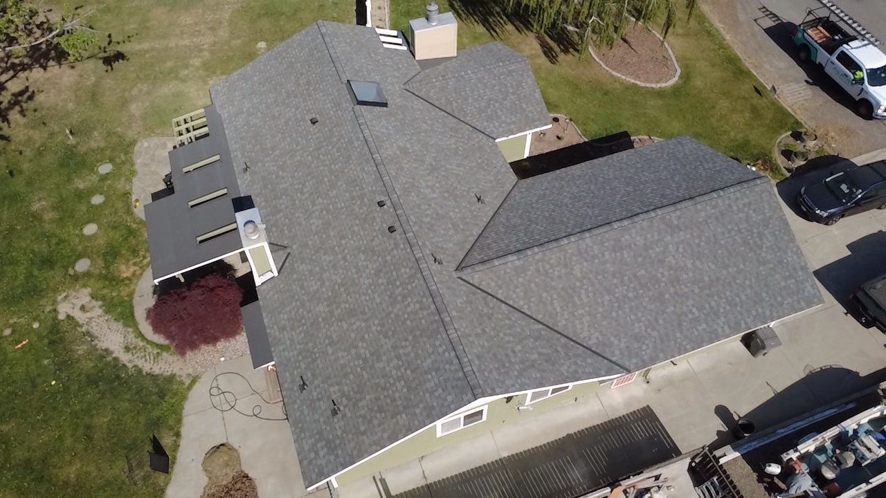 Residential Asphalt Shingle Roof Repair and Chimney Flashing on West 13th Avenue Kennewick, Washington by Alpine Roofing
