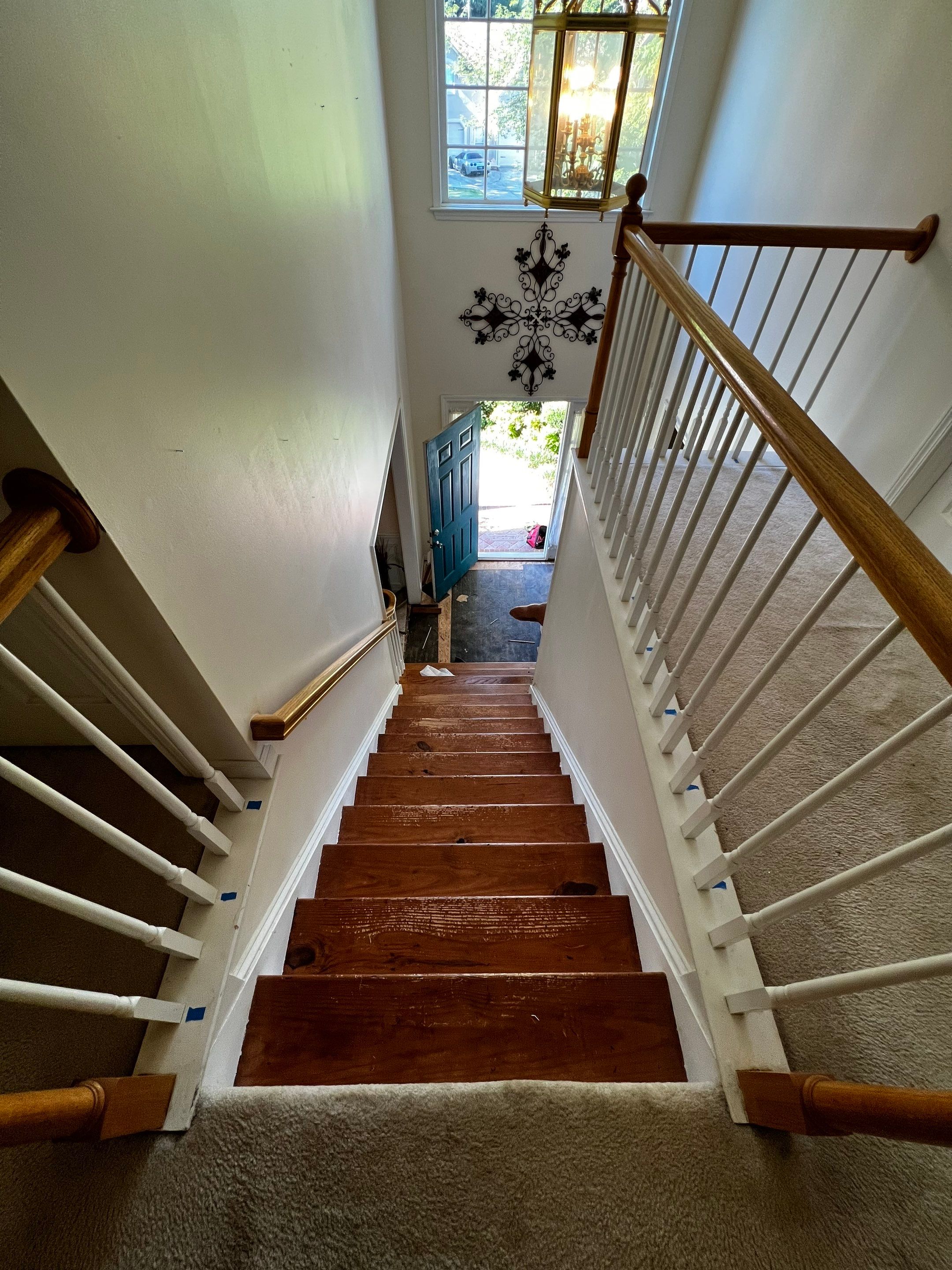 Hardwood Floor Replacement and Staircase Upgrade in Kennesaw Georgia by Swift Home Renovations