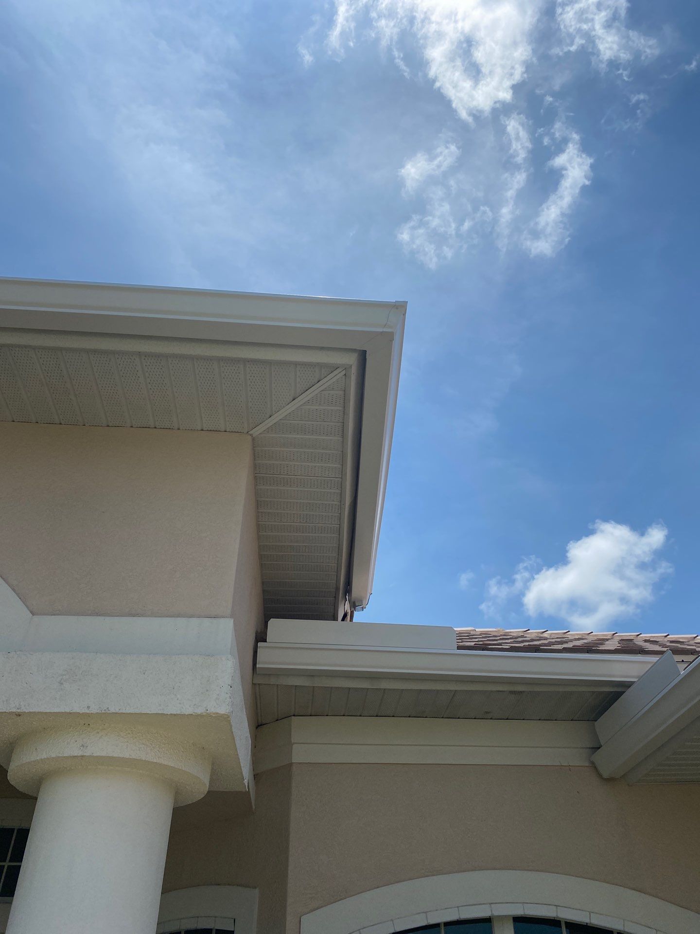 Seamless Gutter Upgrade Before & After in Bonita Springs FL by Gutter Professors