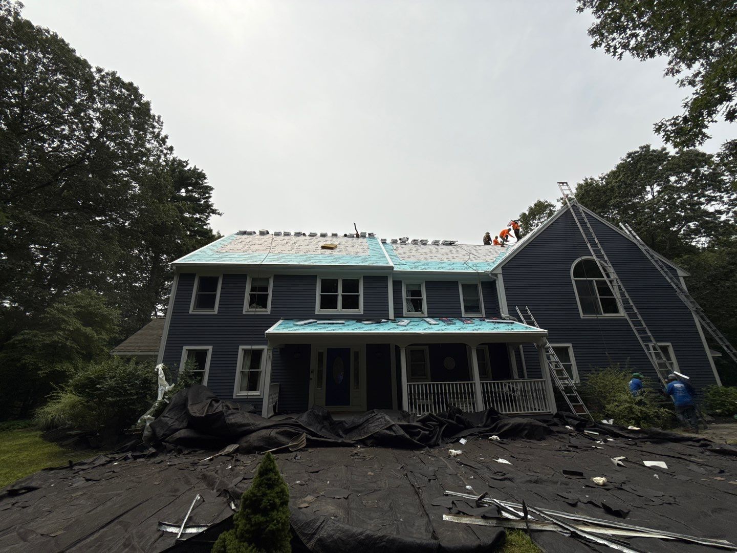 Solar-Ready Roof Replacement with GAF Pewter Gray Shingles & VELUX Skylights by Sensible Home Solutions