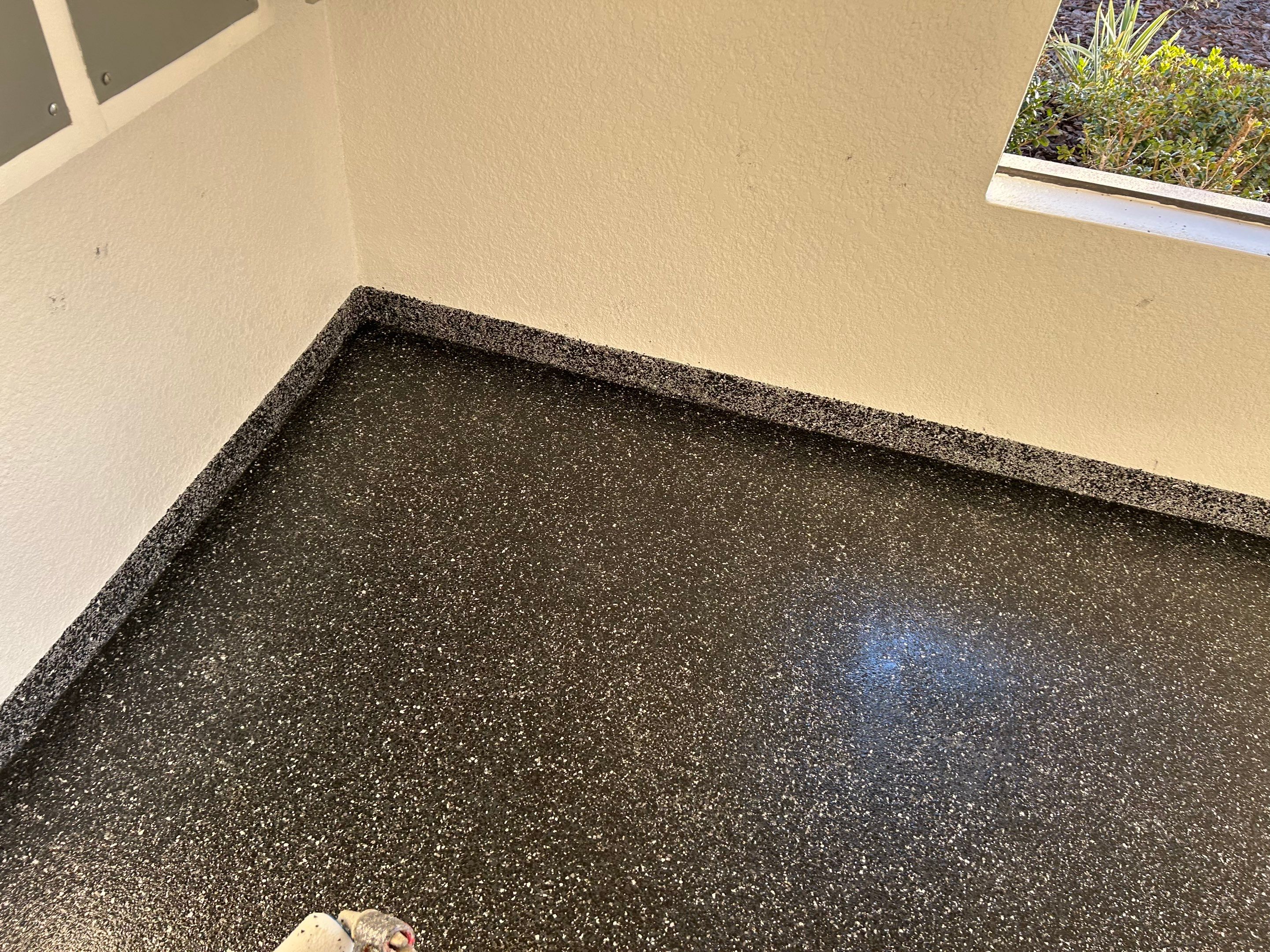 Carbon Flake Garage Floor Coating by Performance Floors & Coating