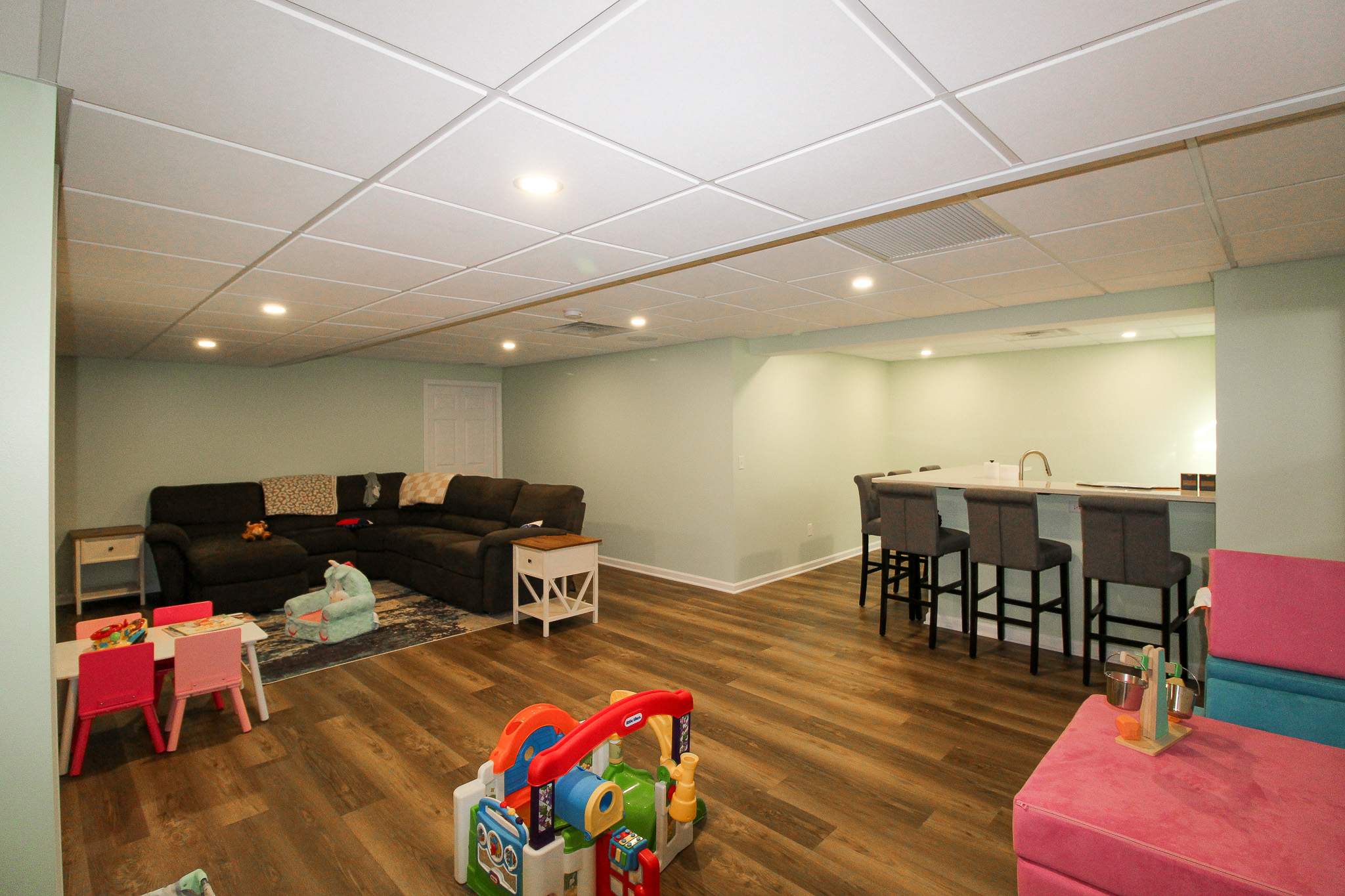 Basement and Bathroom Remodel by Ivy Lea Construction