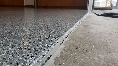 Pella Garage Floor Coating in Smoke