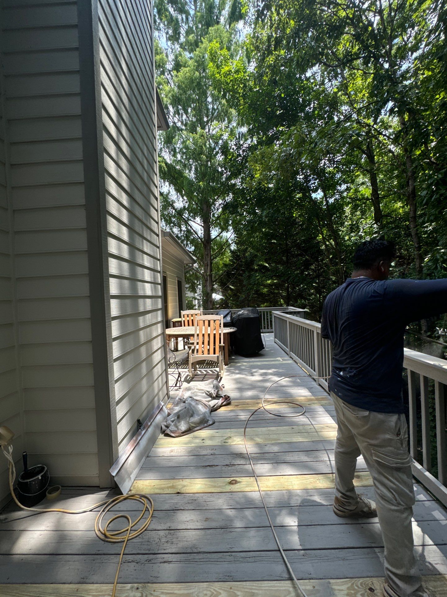 Deck Repair and Exterior Staining Project in Smyrna by Swift Home Renovations