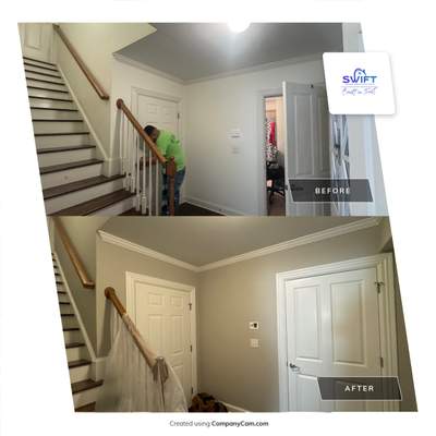 Interior Home Painting and Crown Molding Update in Atlanta