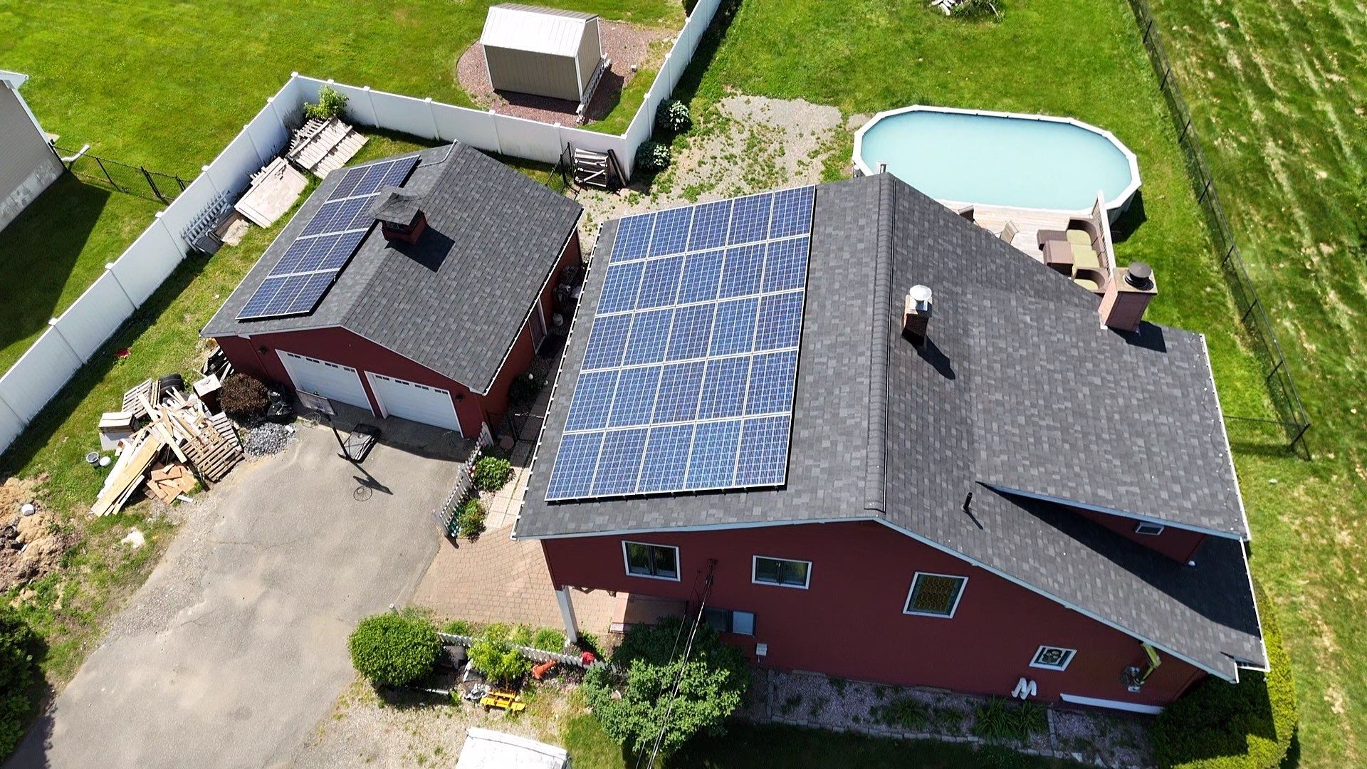 Solar Removal, Reinstall & Full Roof Replacement in Wilbraham, MA – Owens Corning Duration, Onyx Black by JOHNNYS PRO