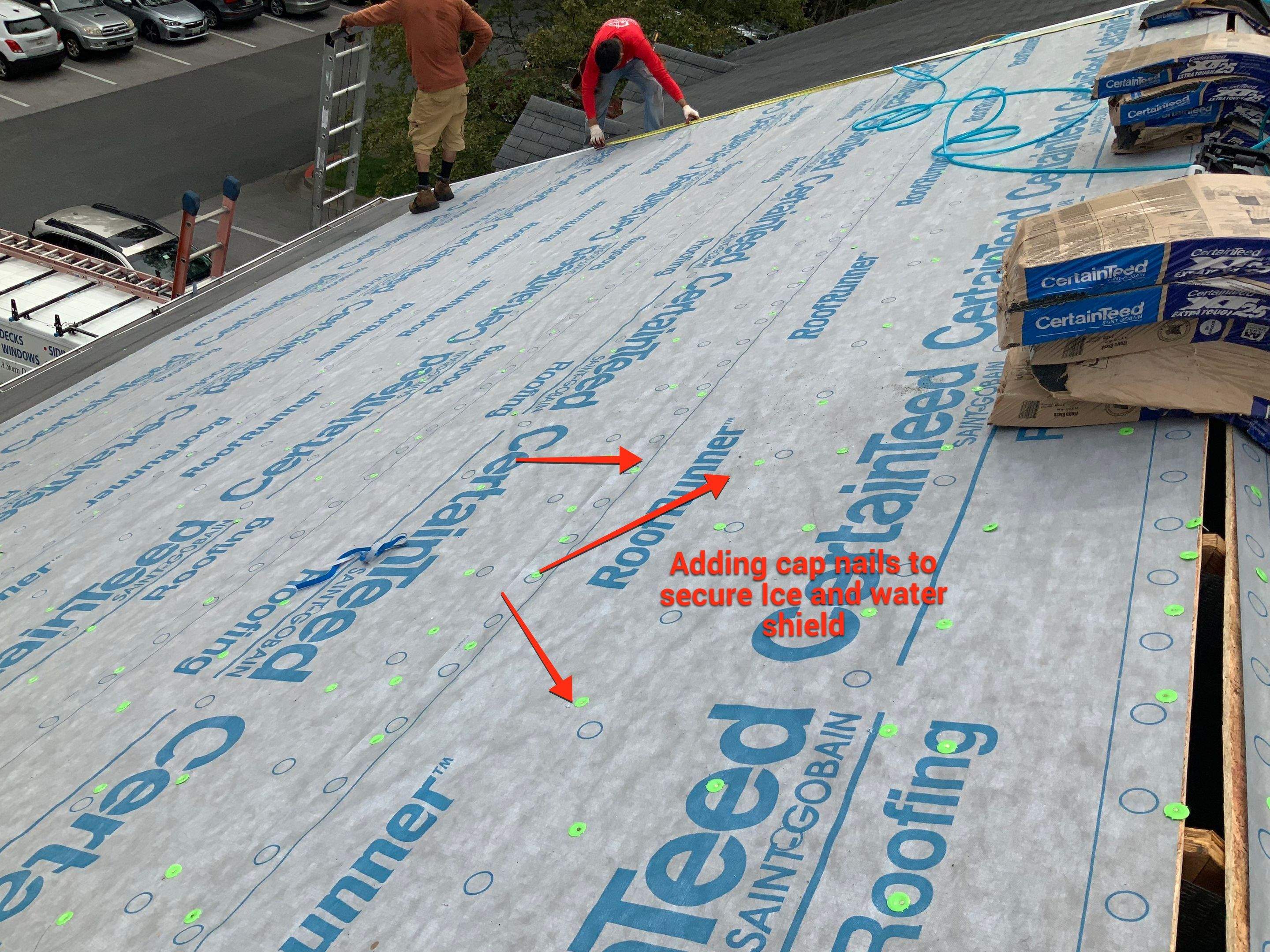 Residential Roofing Installation using XT-25 Color Moire Black by Alpha Design Services