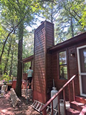 Exterior Porch Refinishing in Bullard, TX | Wood Porch Brought Back to Life