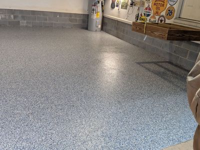 Garage Floor Coating using Steamboat