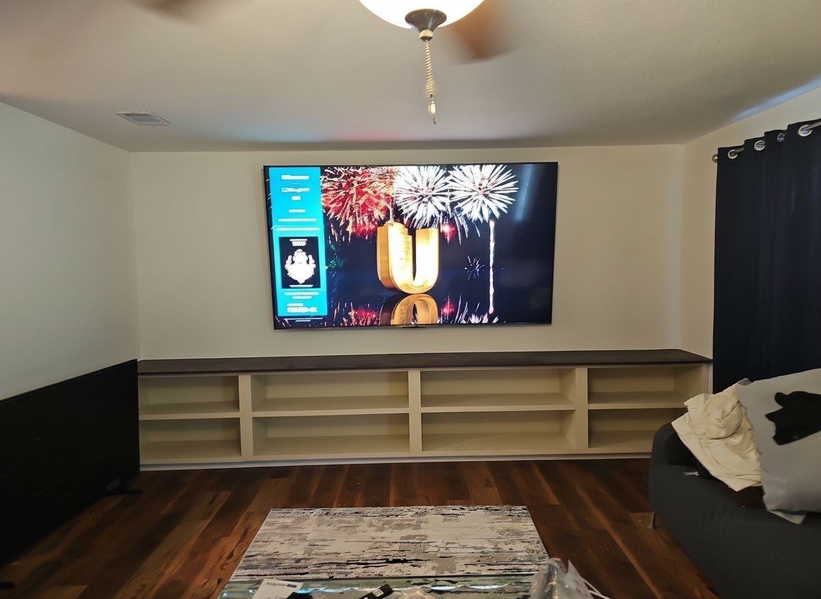Oversized TV Mounting Projects by Hangman Mounting & Installation 