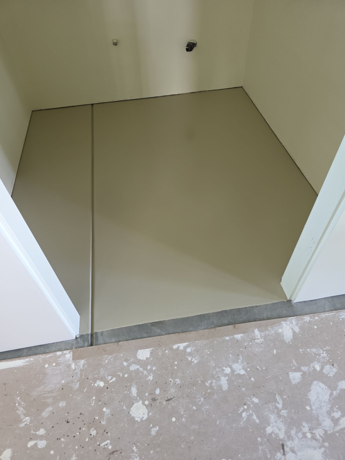 Interior Shop Epoxy Floor Coating with Moisture Barrier in Cambria by MGP Coatings