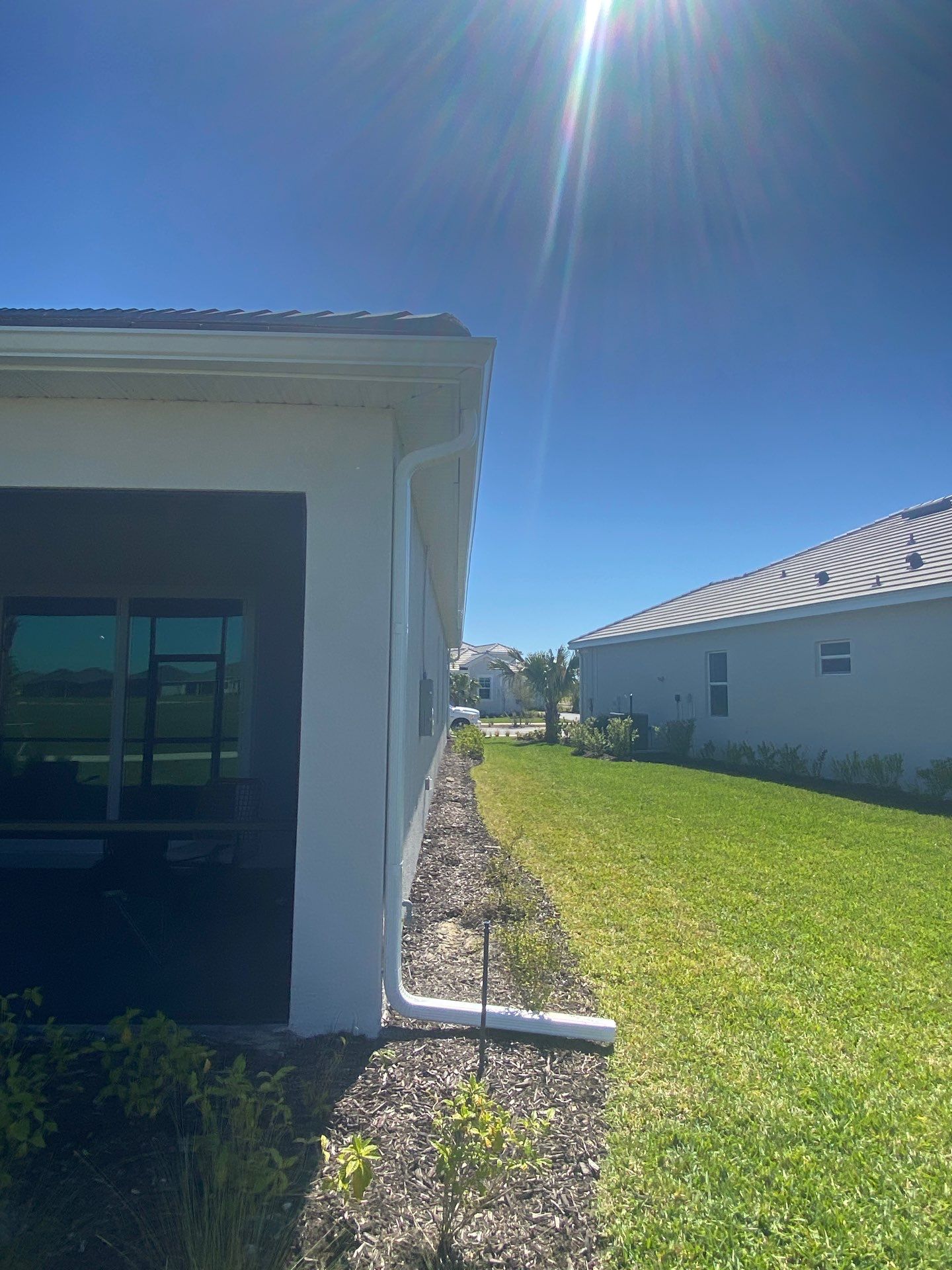 3x4 Elbow Gutter Installation in Punta Gorda FL by Gutter Professors
