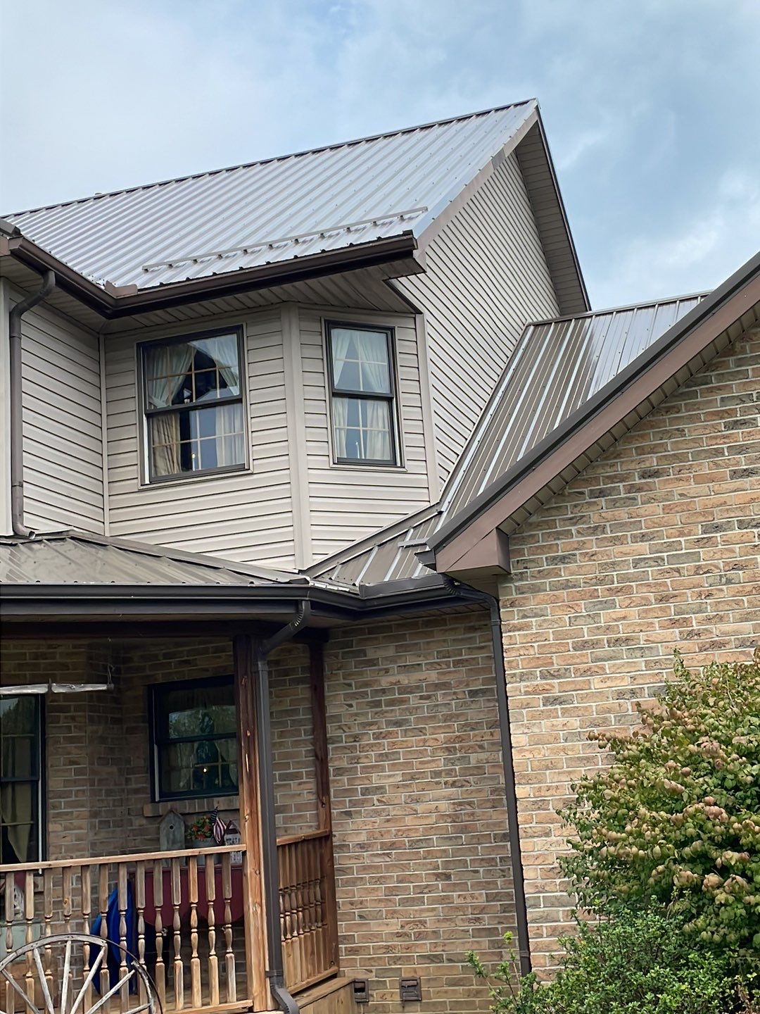 Residential Roofing Installation using Performance Panel Metal - Burnished Slate by RoofX 