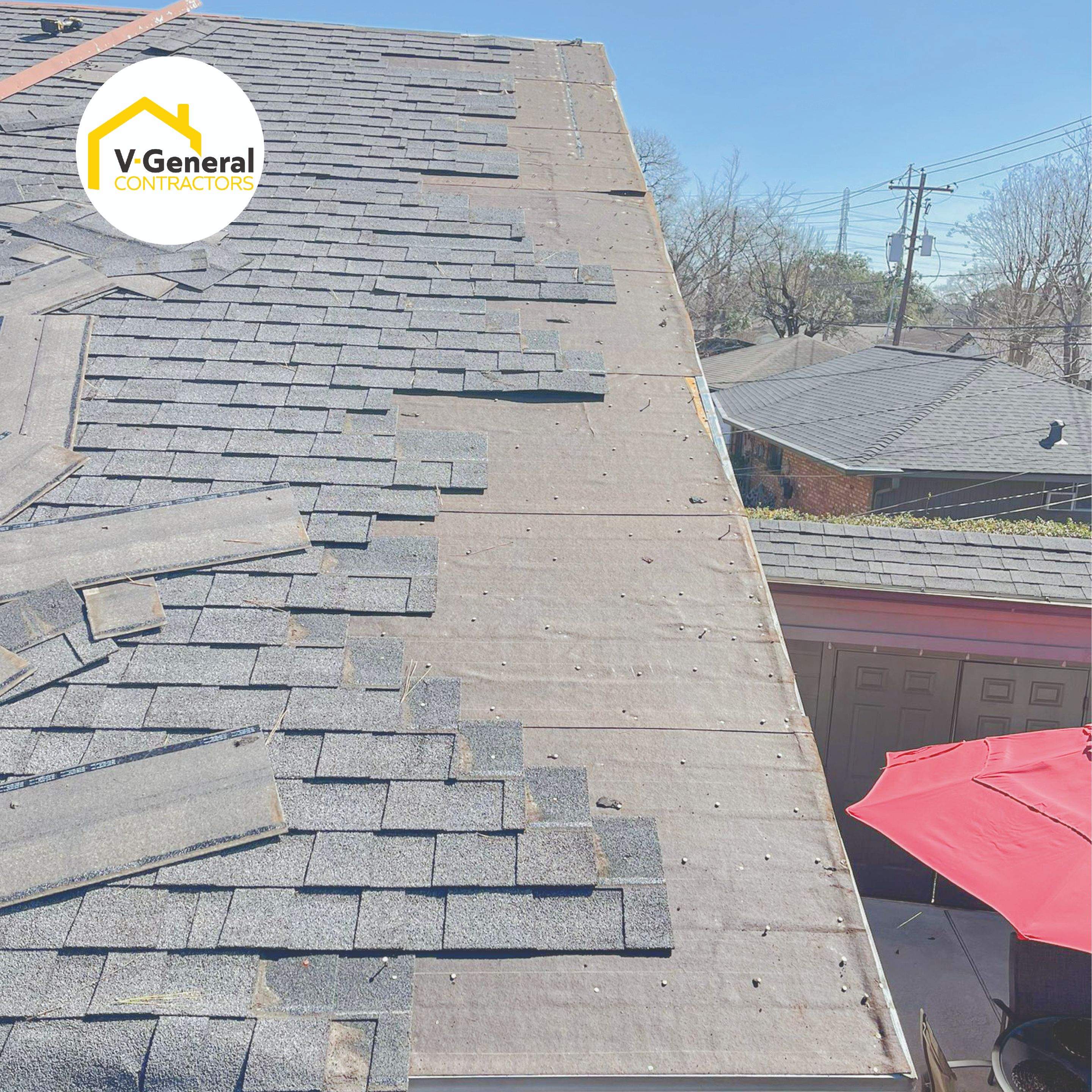Roof Repair. Using GAF HDZ by V General Contractors 