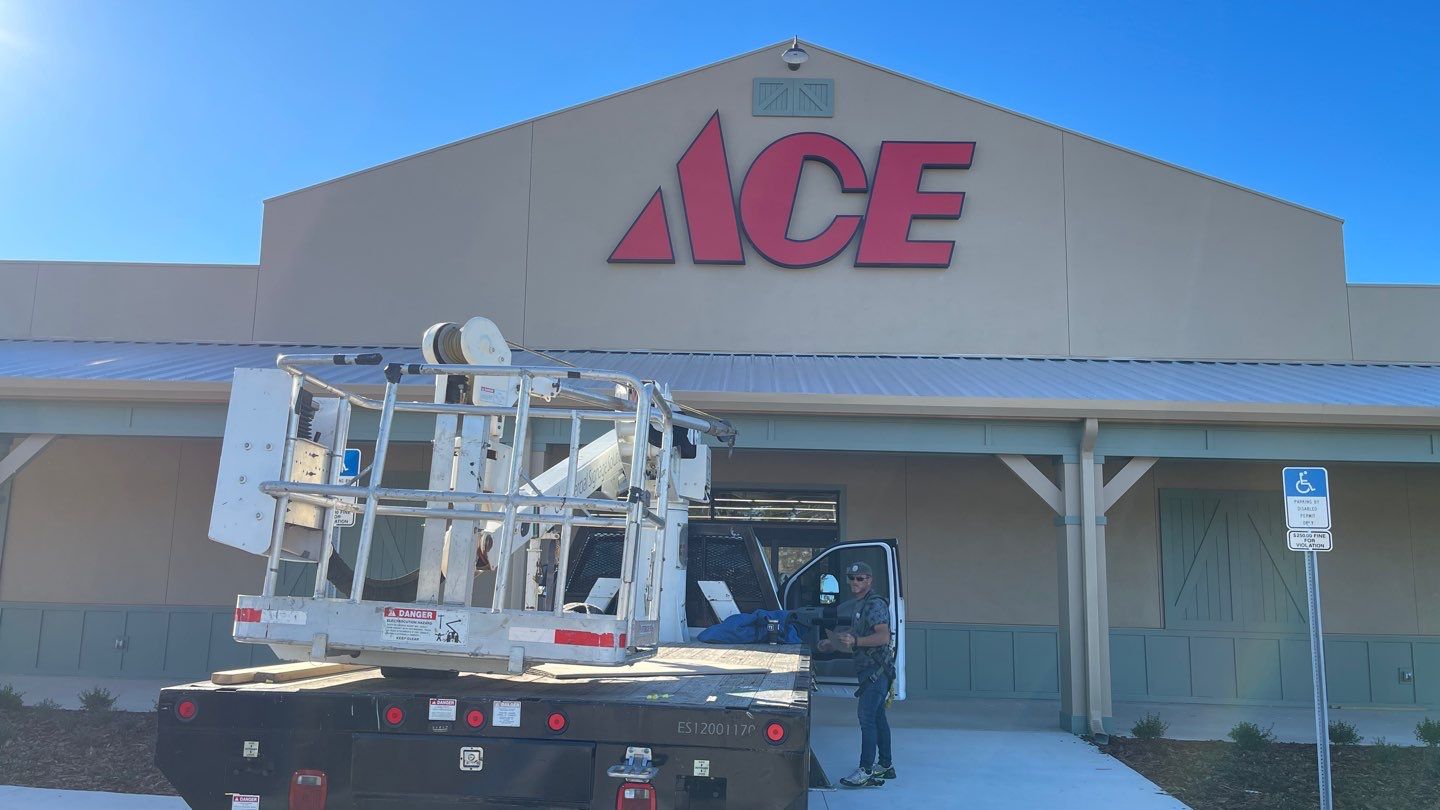 Channel Letters and Monument for Ace Hardware by SignCrafters