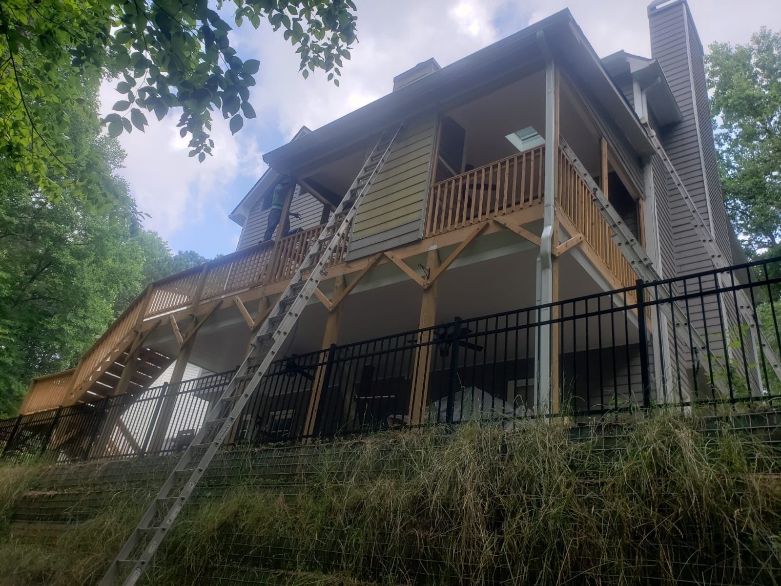 Exterior Painting and Screened Porch Refresh in Mableton, Georgia by Swift Home Renovations