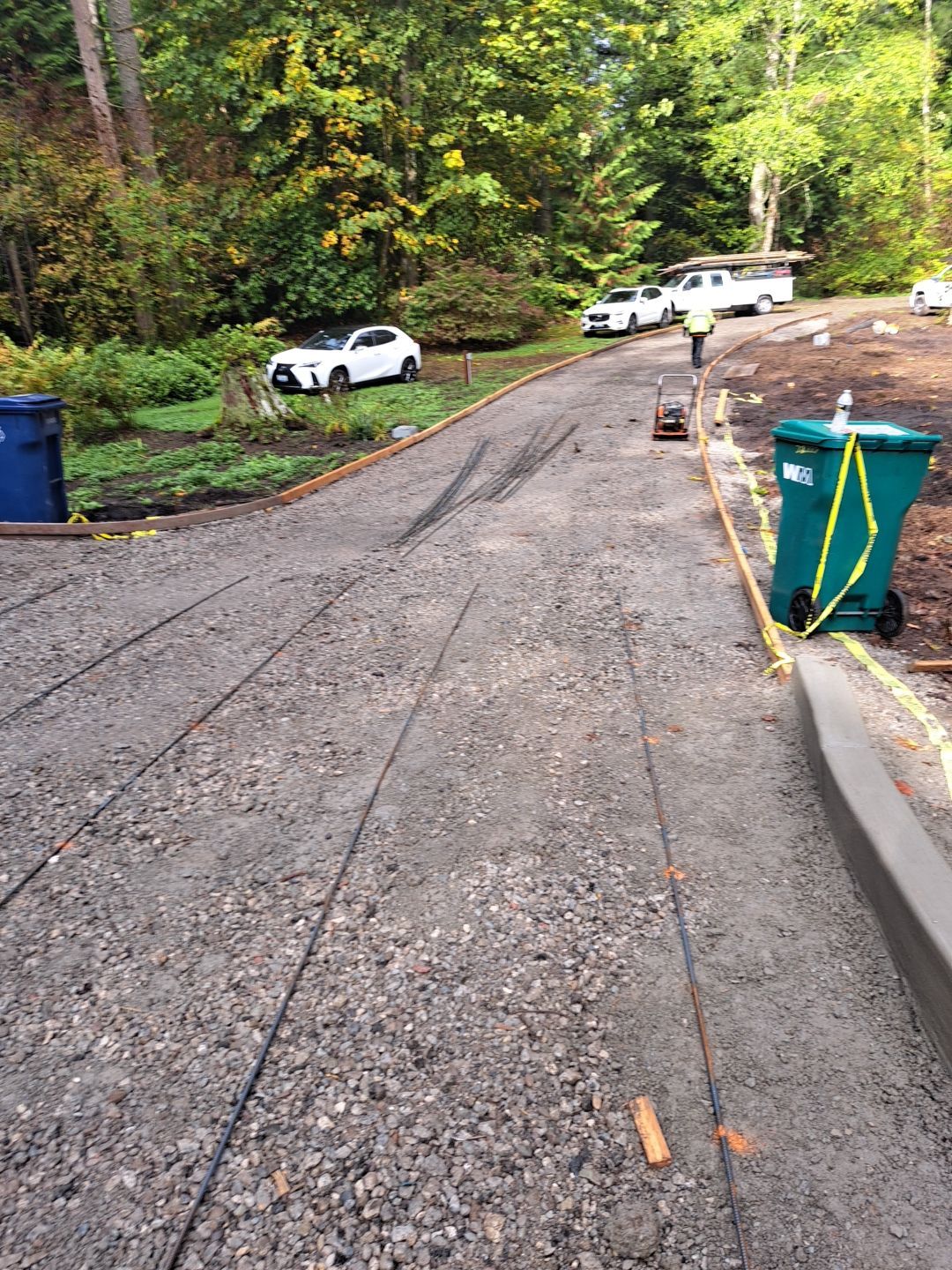 Pia | Custom Concrete Driveway, Walkway & Floating Steps by Jireh Asphalt & Concrete Inc 