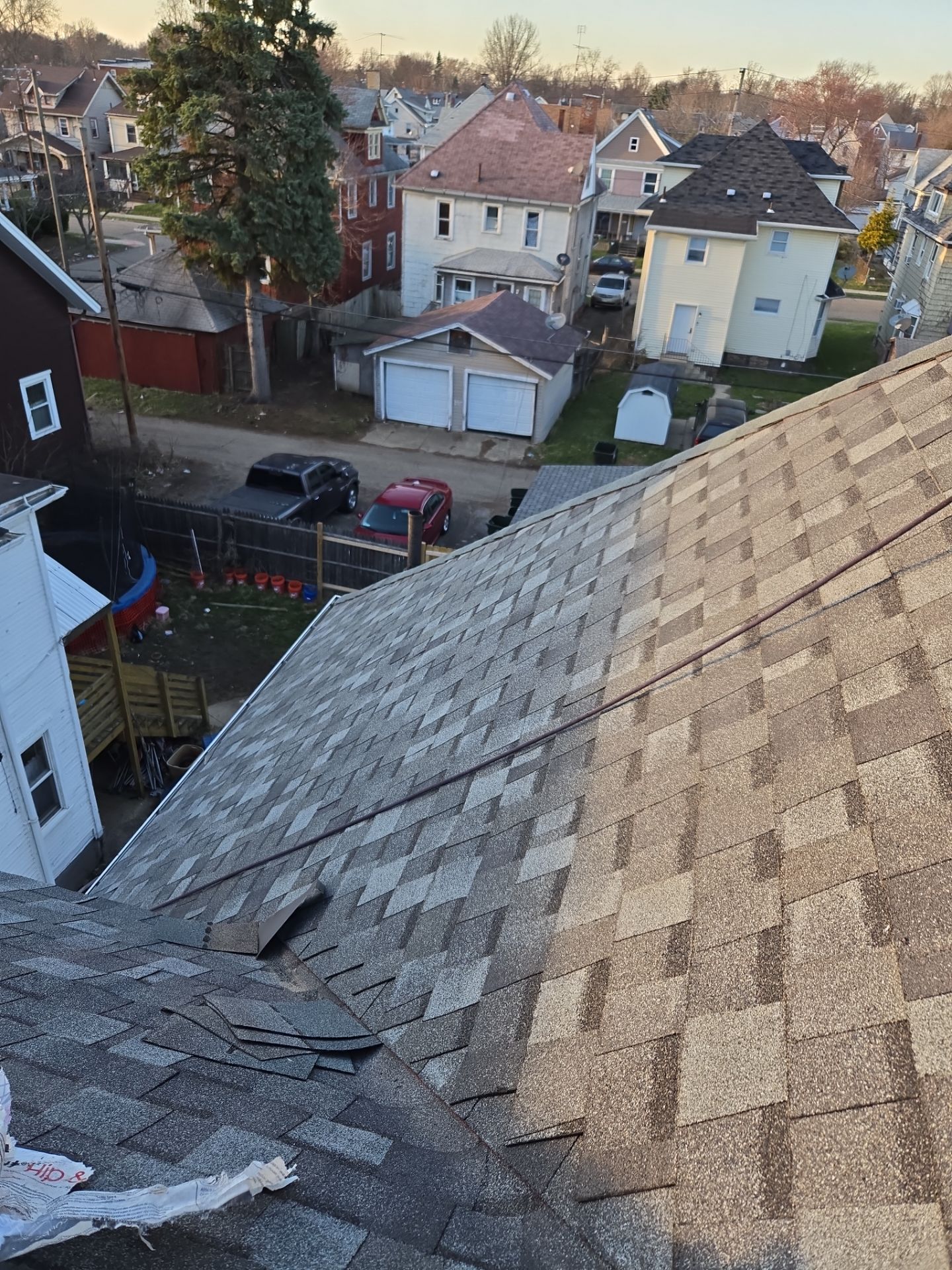 Atlas Pinnacle, Color, Coastal Granite, Drip Edge, Color, Black by Eagle Eye Roofing