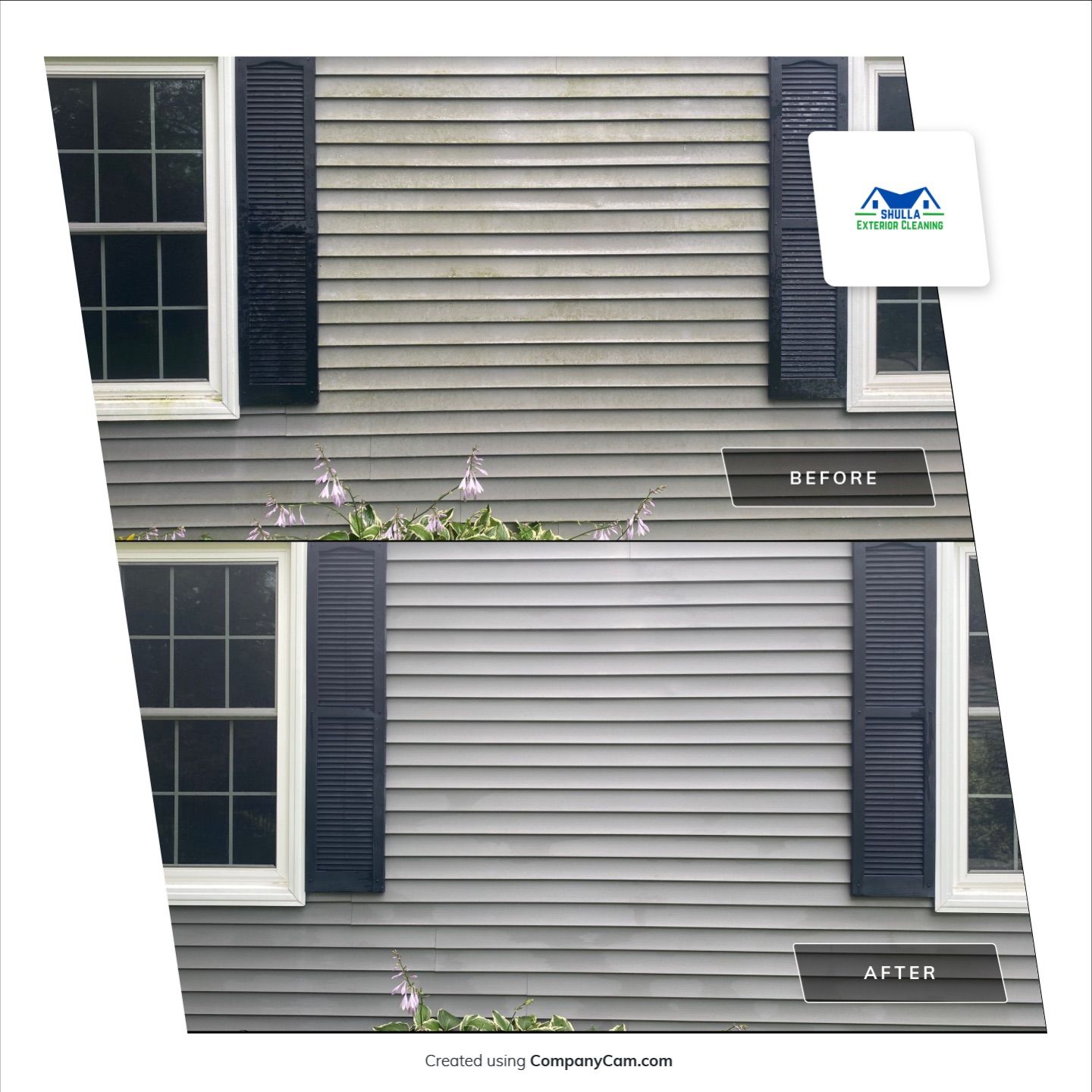 House wash and concrete cleaning by Shulla Exterior Cleaning