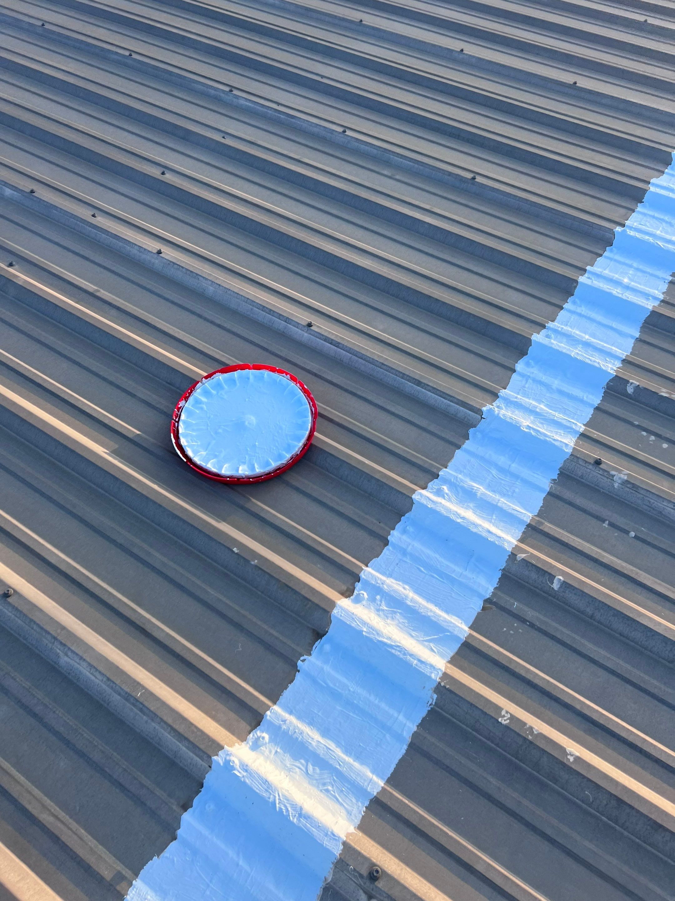Hail Damage using Metal by Roof Repair Company