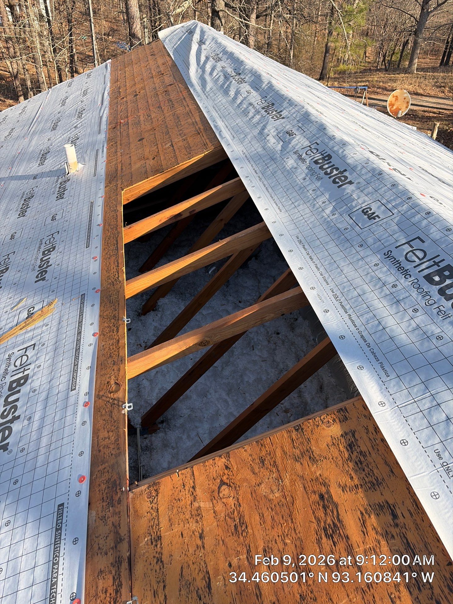 GAF Timberline HDZ Architectural Shingle Roof Replacement in Hot Springs by Temple Roofing and Exteriors