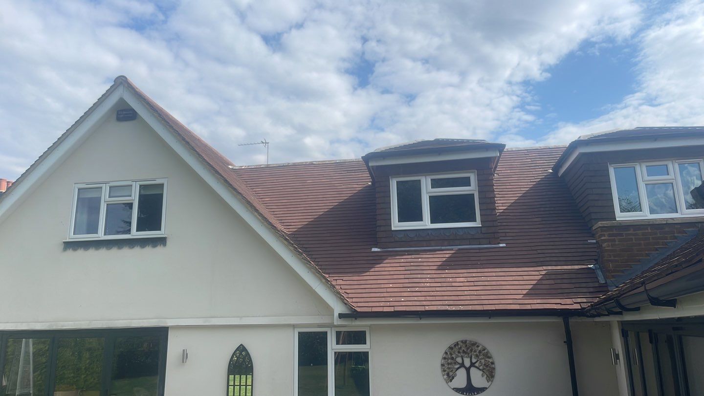 Roof Clean - Biocide Treatment using Honda 15lpm Low Pressure Washing Machine by Ges Exterior Cleaning ltd