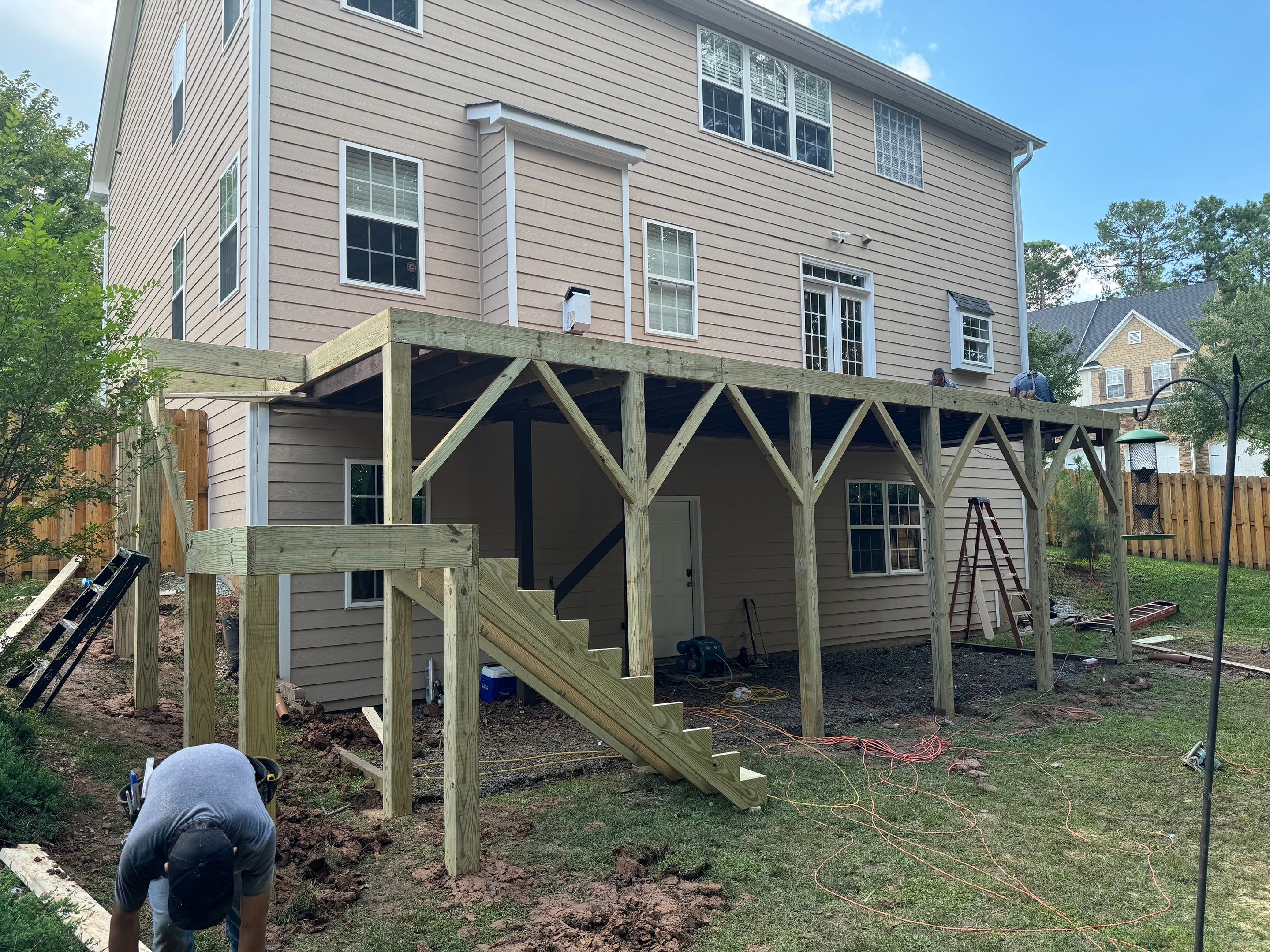 Trex Decking, Aluminum Railing, Rain Escape Underdecking by The Remodeling Company