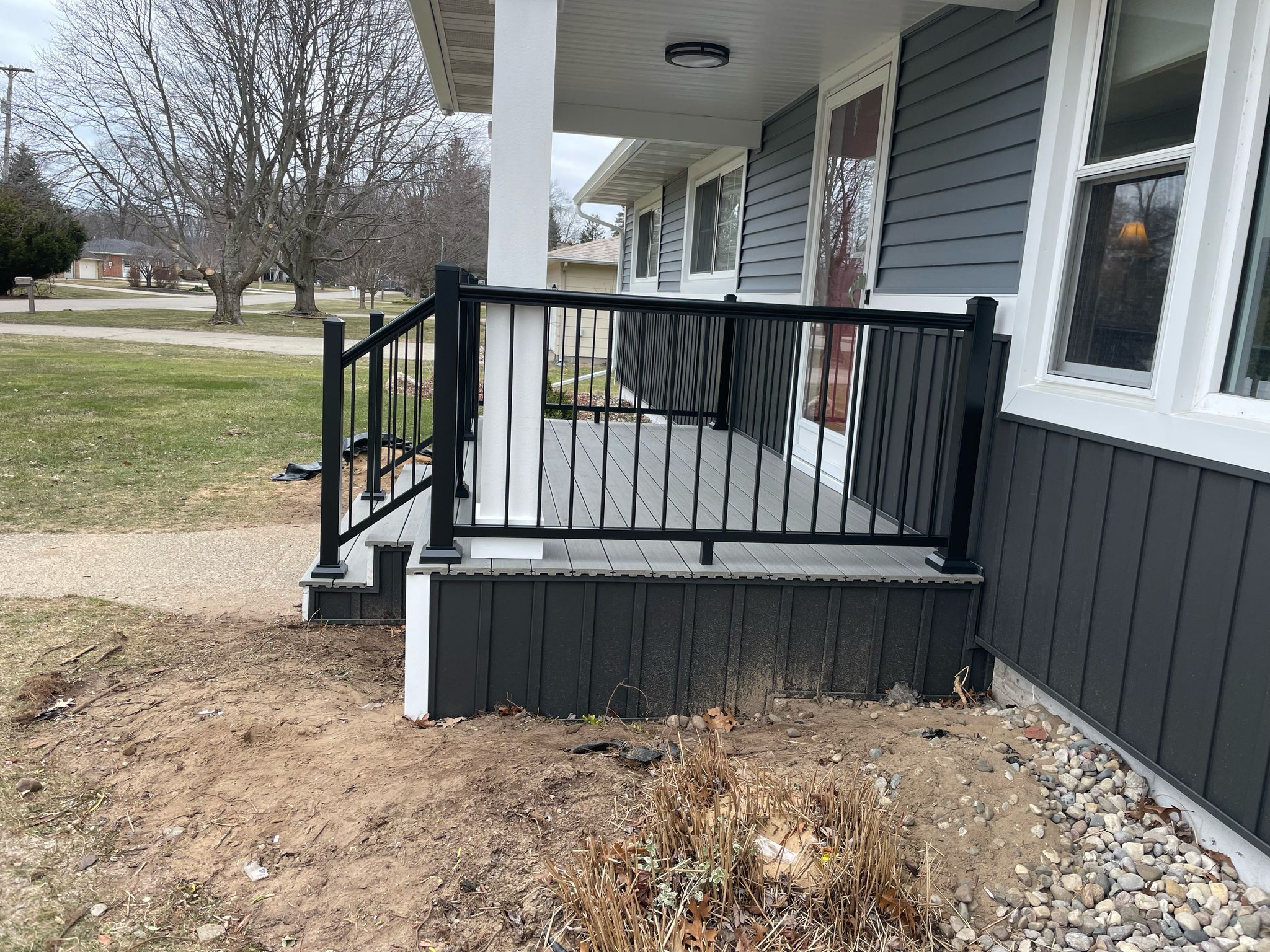 Siding, Front and Back Porch  by Avalon Roofing and Exteriors