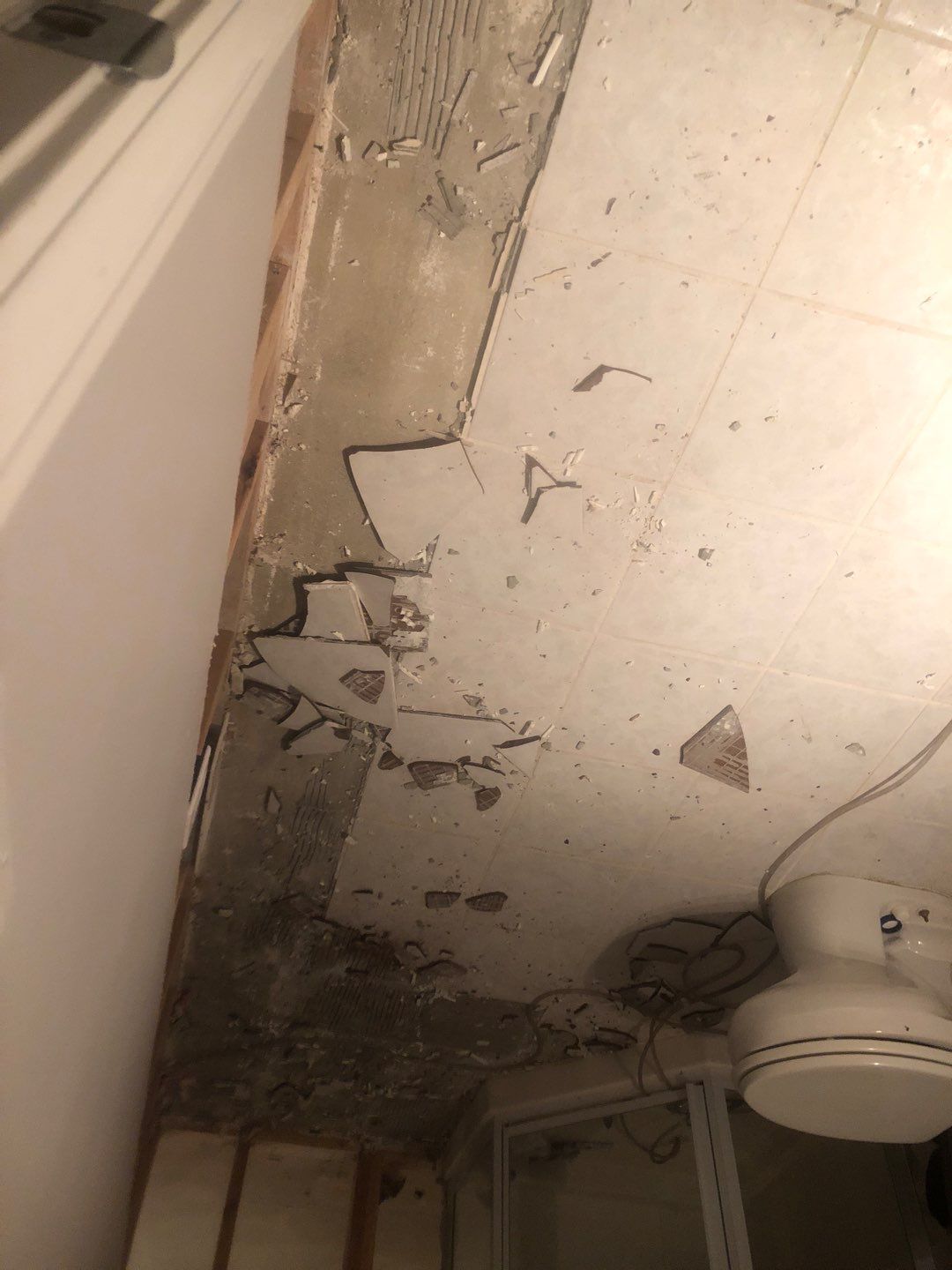 Pipe Burst Emergency Mitigation Demo and Dry Down by Absolute Roofing and Construction