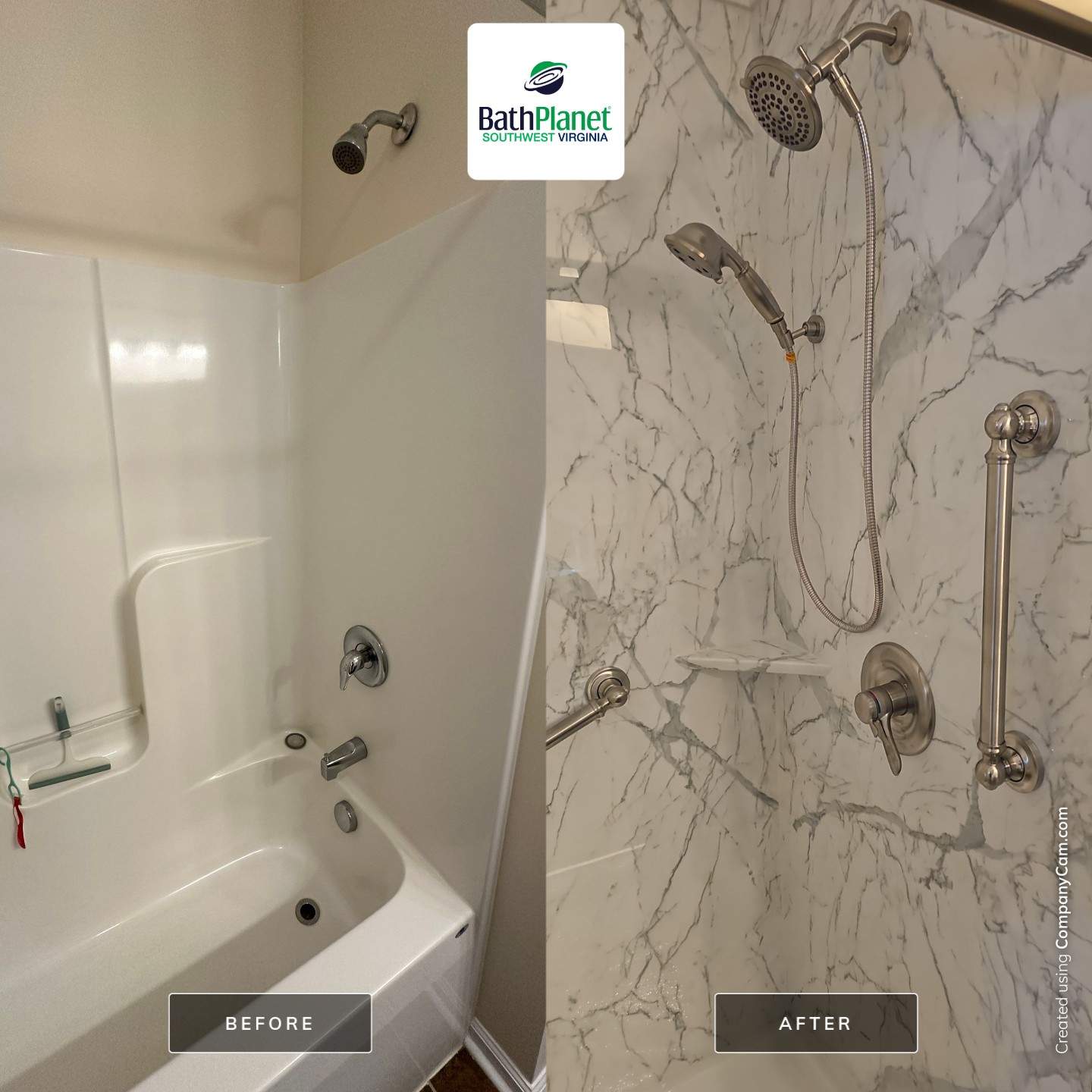Tub to Shower by BathPlanet SW Virginia