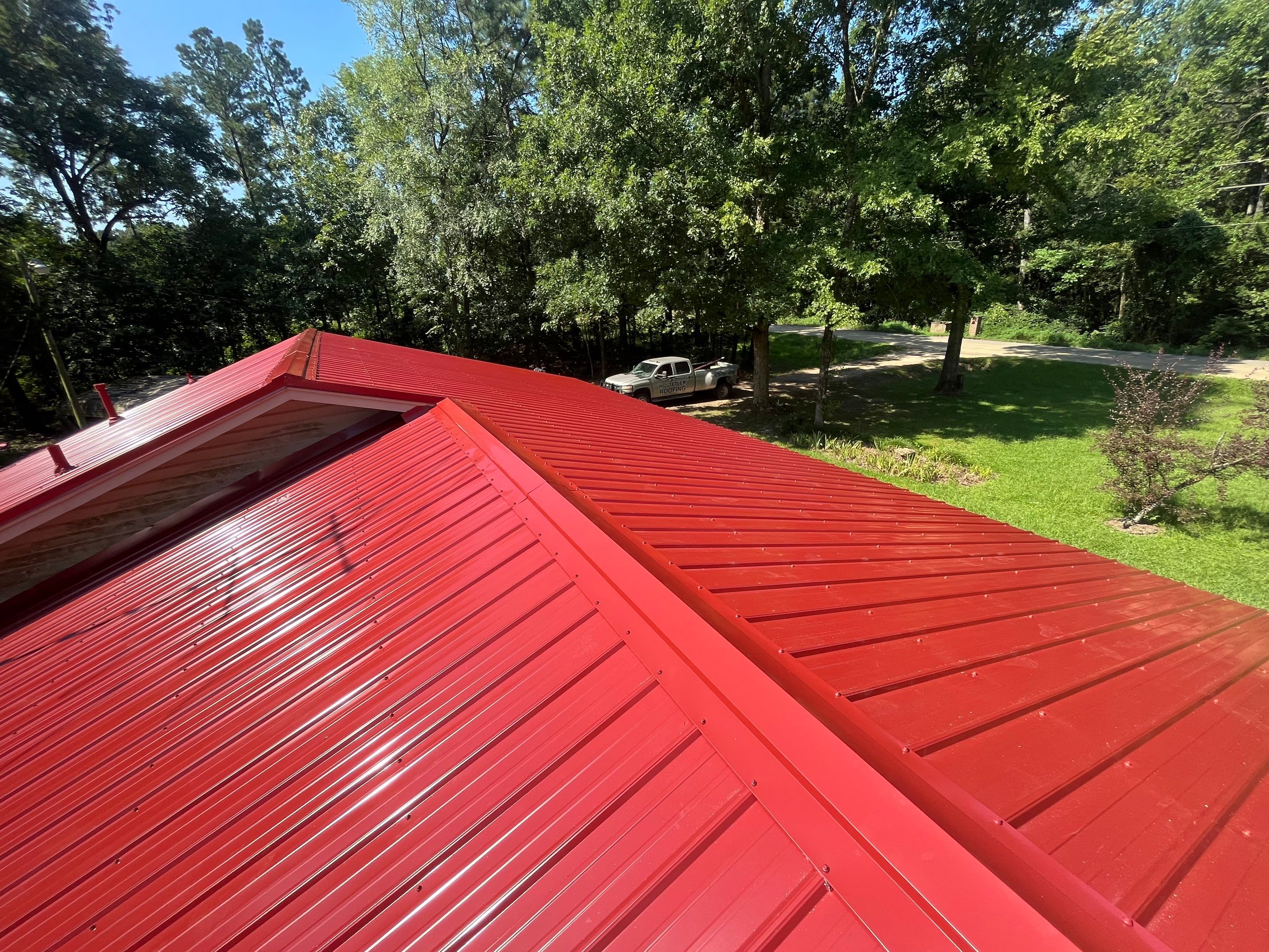 Residential Metal Roof Replacement using Reed's Metals by Hostetler Roofing