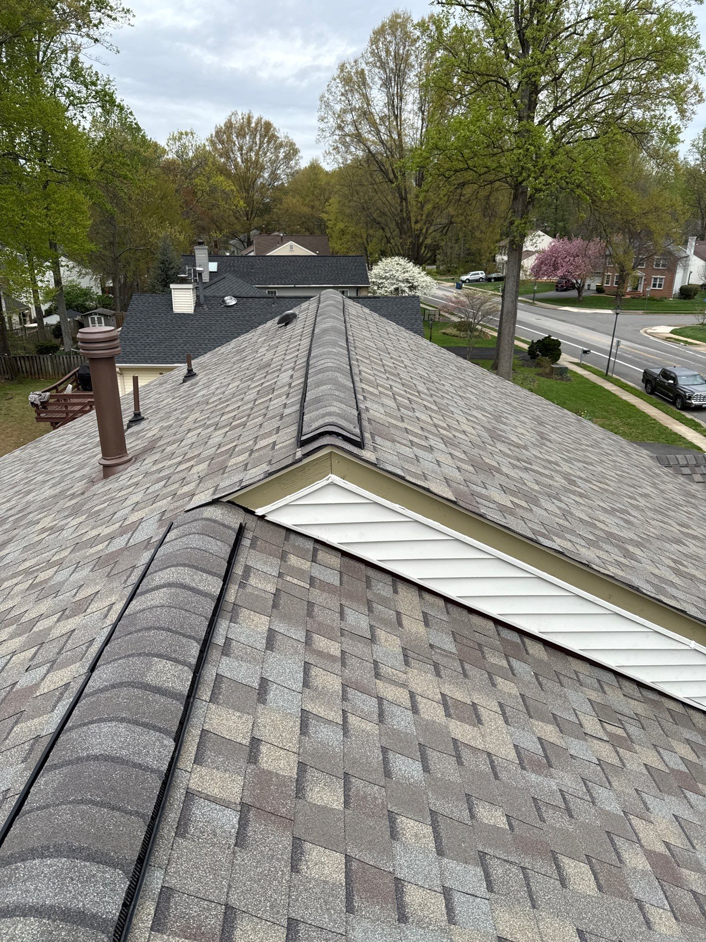 Burke: Residential Roof Replacement with CertainTeed Landmark Pro in Max Def Weathered Wood by RM Banning, Inc.
