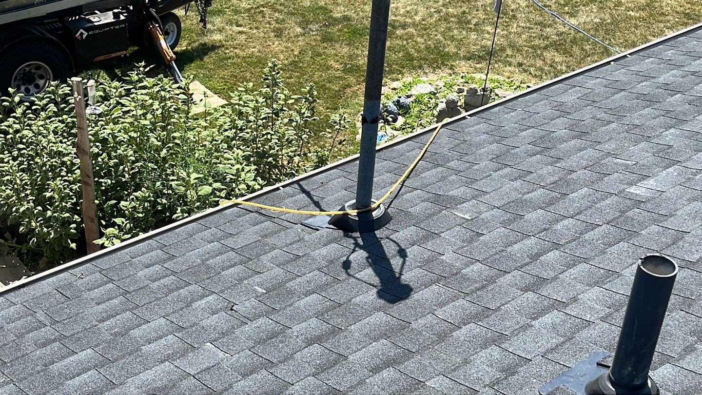 Residential Roofing Installation using GAF Timberline HDZ Charcoal by Nitro Roofing and Construction