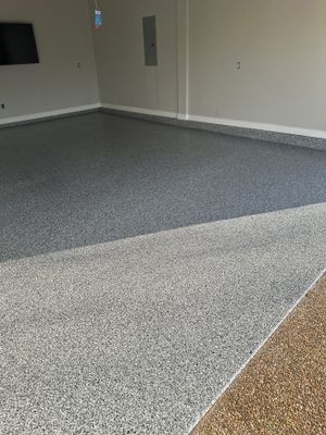 Garage Floor Coating using Wombat