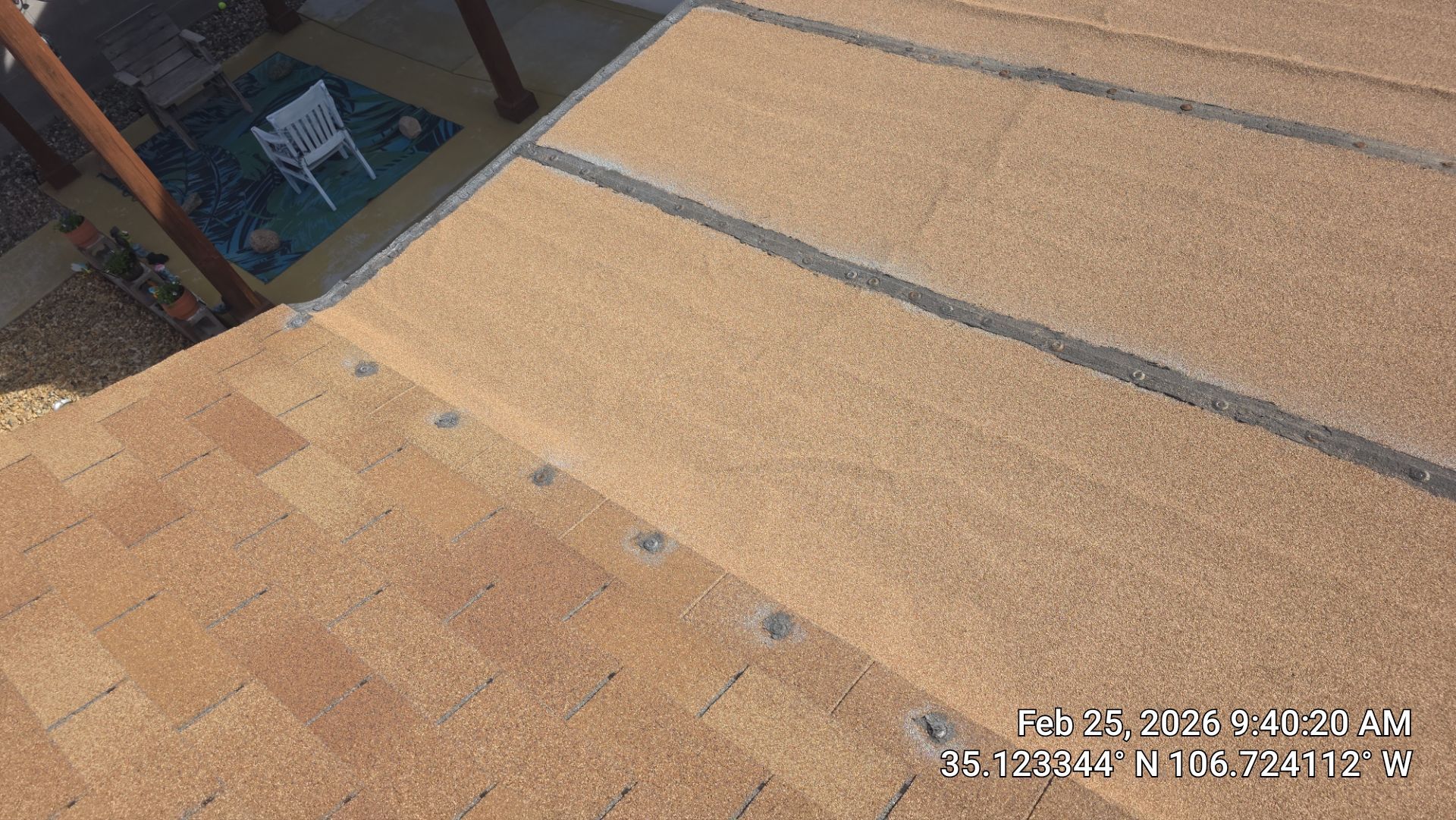 Santa Teresa St NW • Albuquerque, NM 87120 New shed roof, fascia and gutters by Doyle Roof Masters Inc