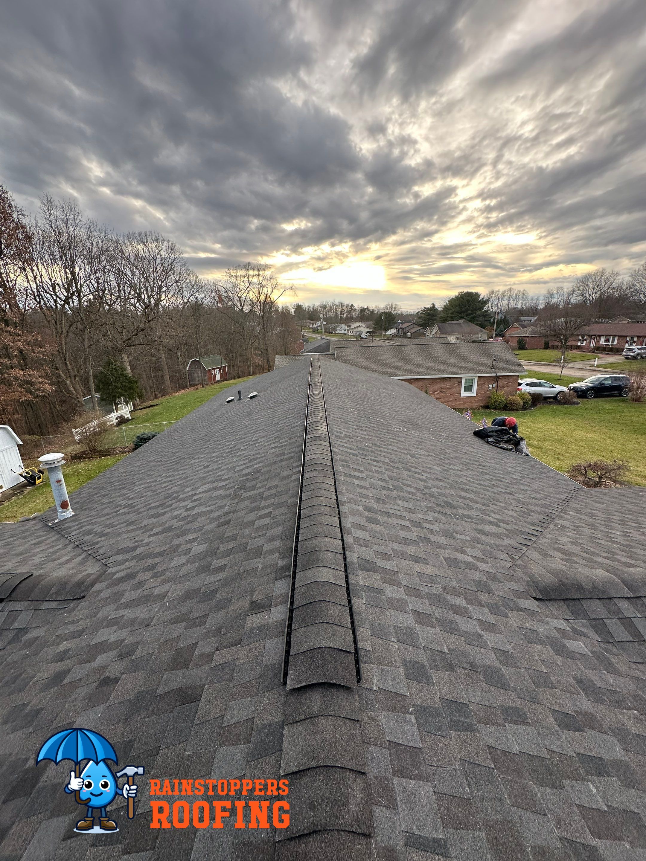 Residential Roofing Installation using GAF Timberline HDZ by Rainstoppers Roofing