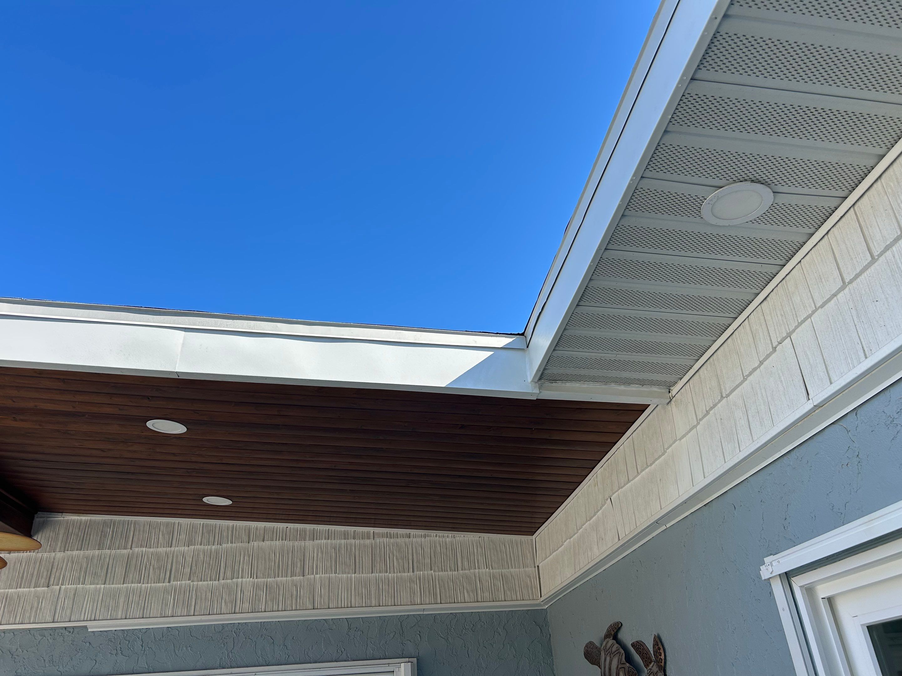 New Metal Soffit and Fascia in Siesta Key FL by Gutter Professors